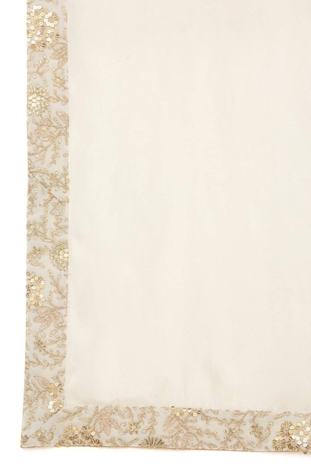 Zar Firdaus Embroidered Kurta Set - Ivory