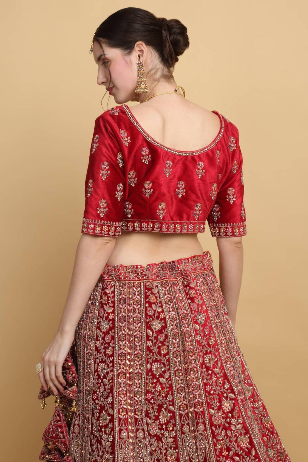 Shaheen Embroidered Bridal Lehenga Set