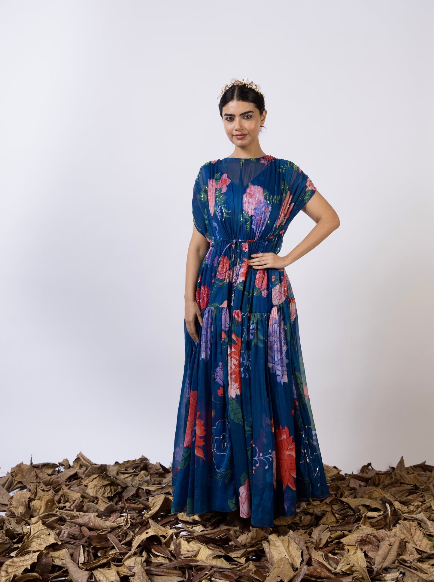 Makha Navy Blue Resort Wear