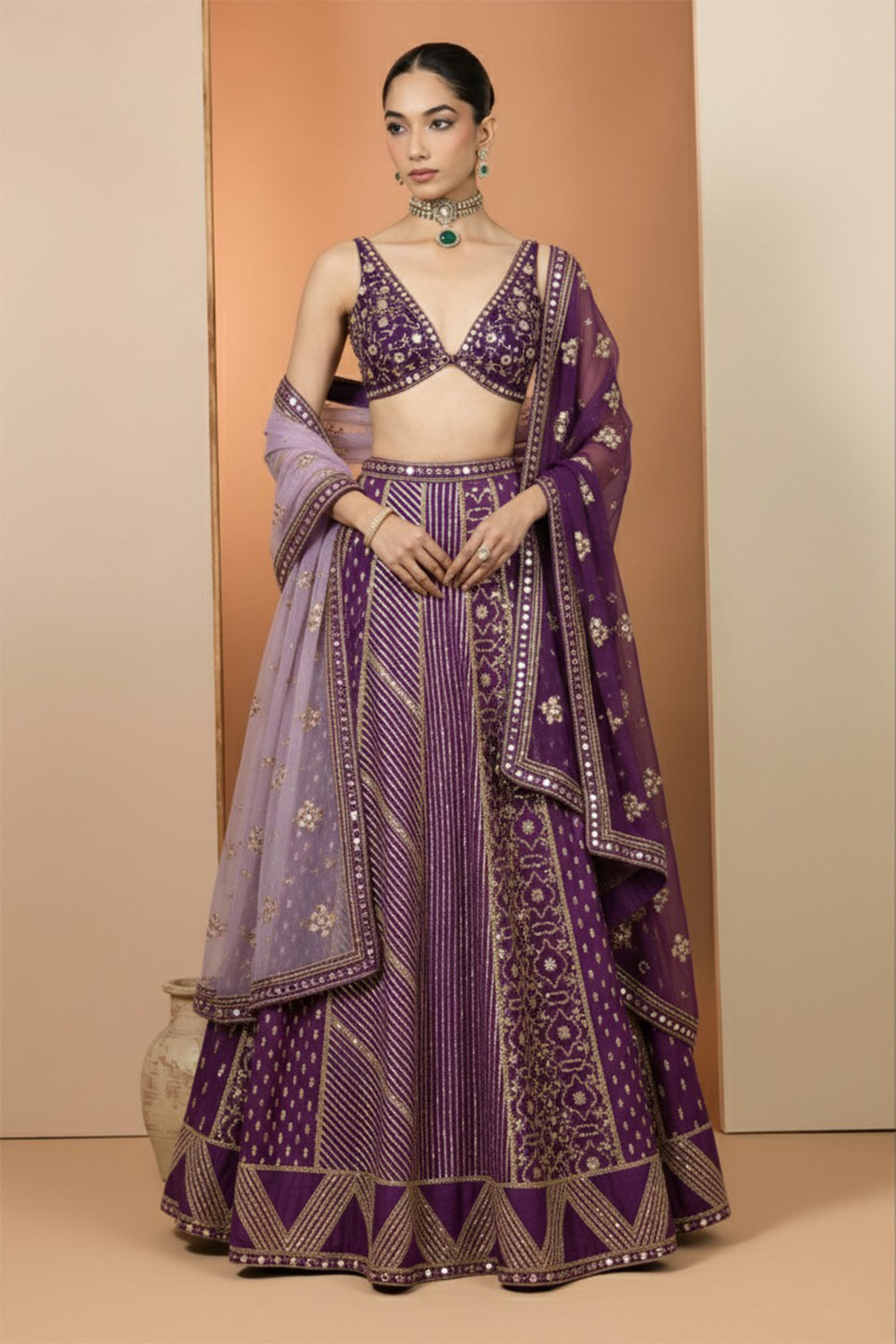 Purple Lehenga Set