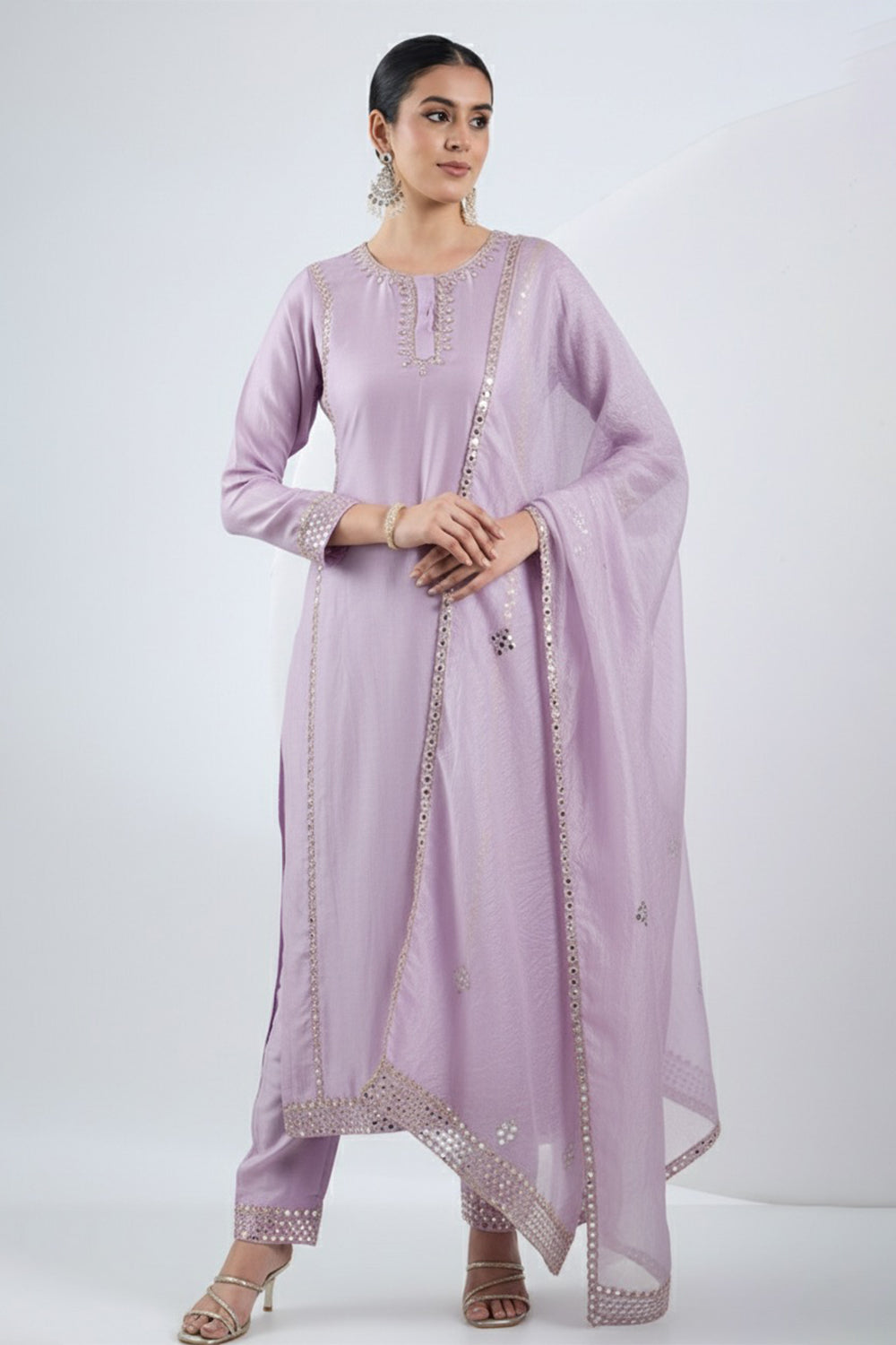 Lilac Kurta Set