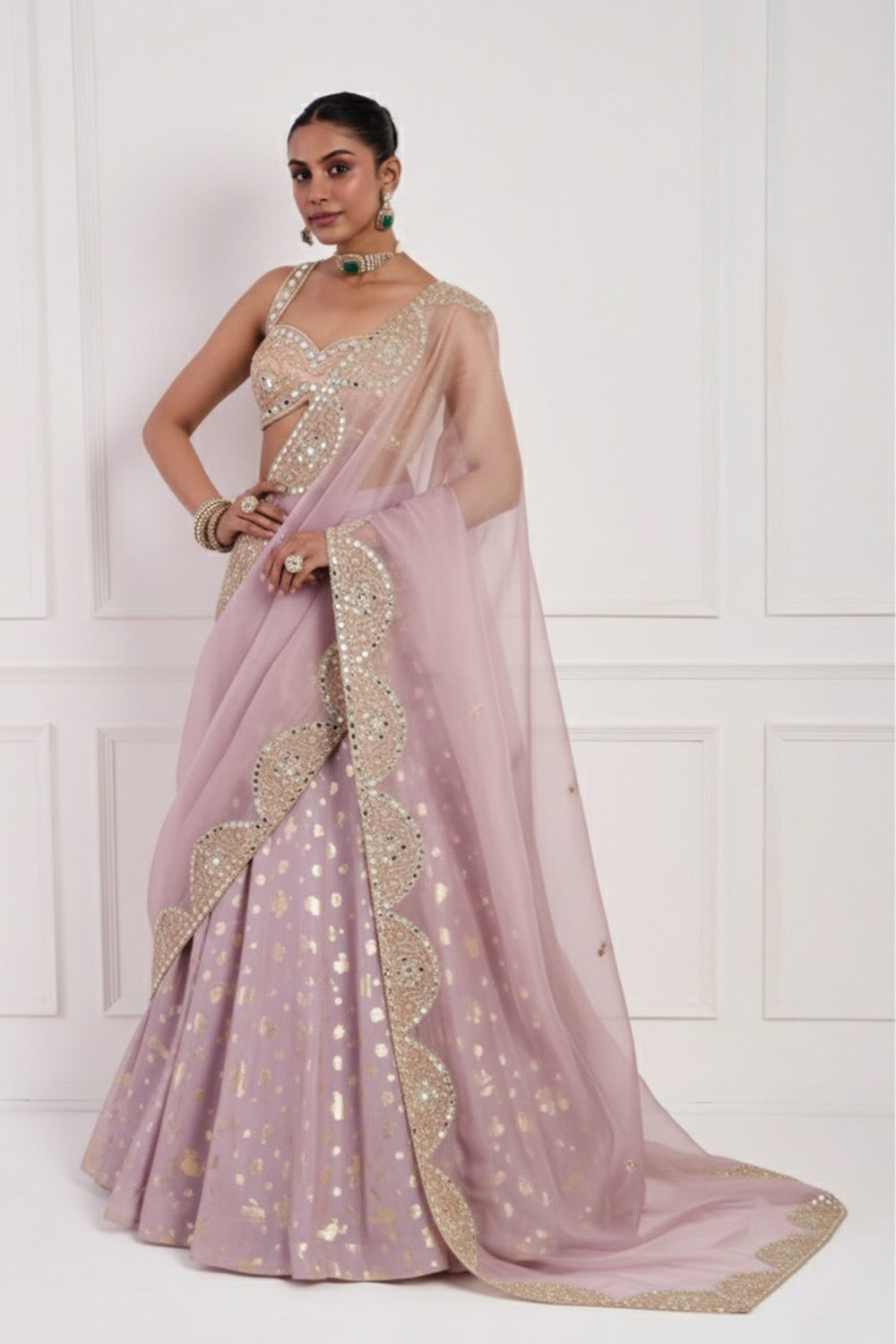 Lilac Lehenga Set