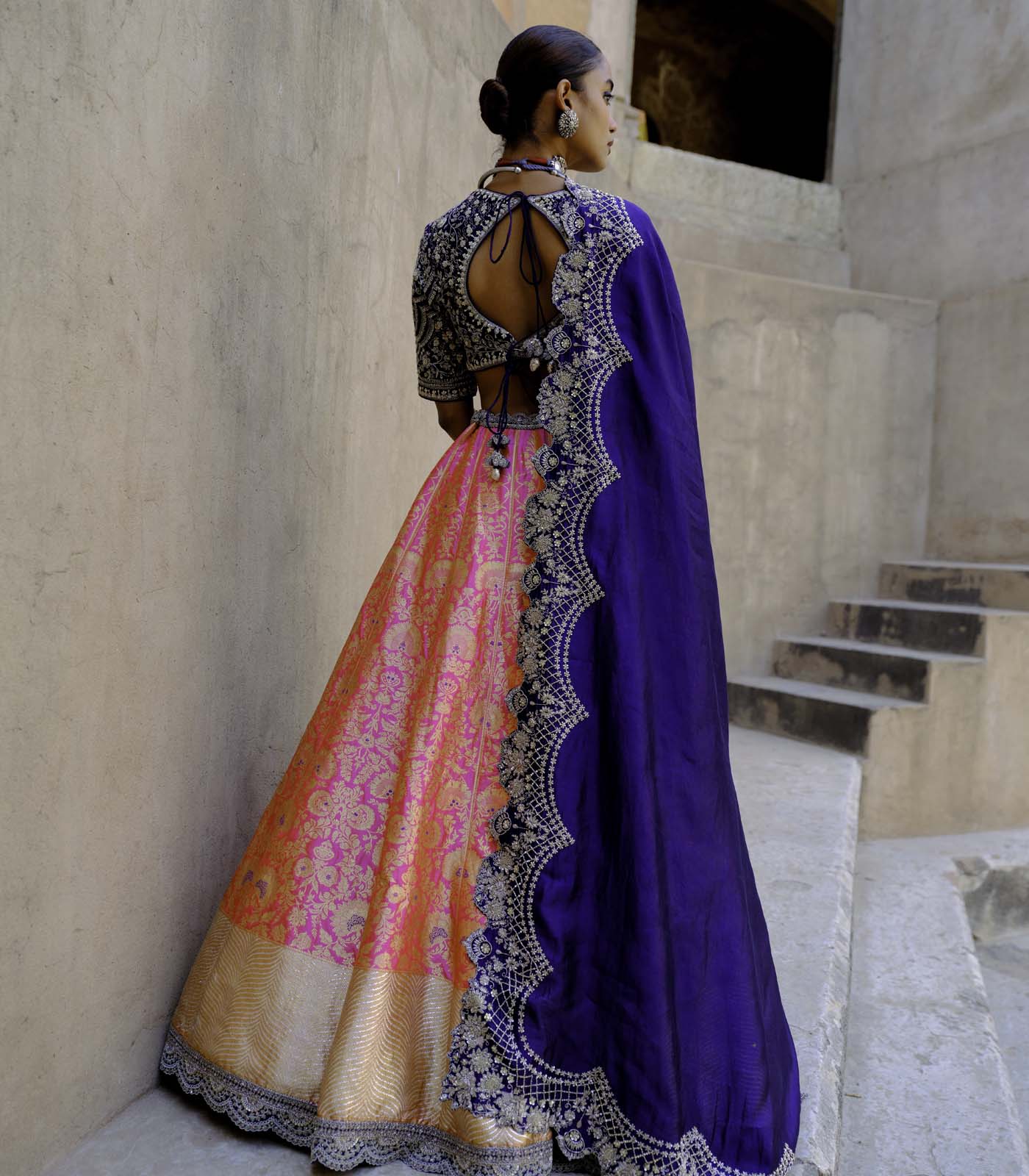 Pink & Purple Lehenga Set