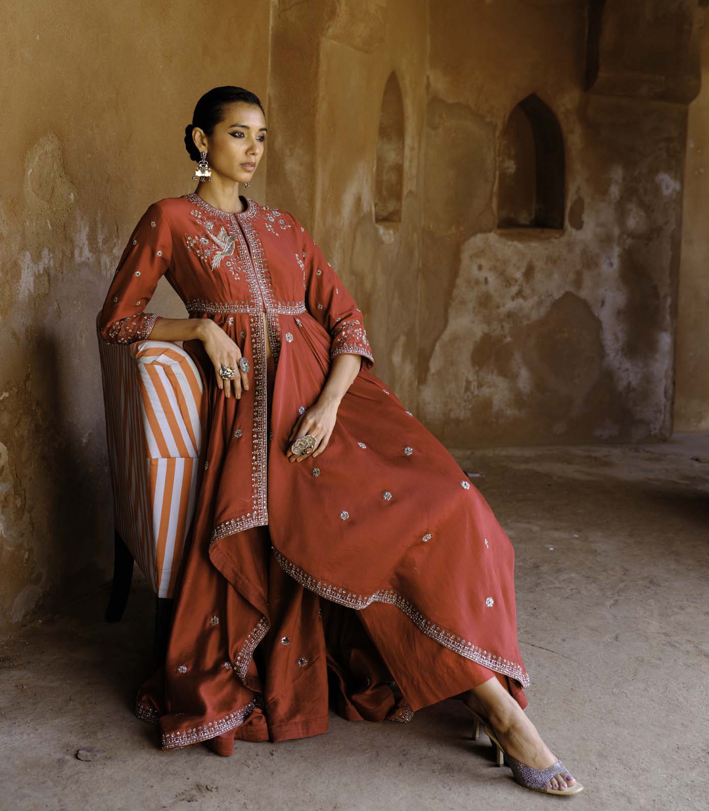Red Drape Set