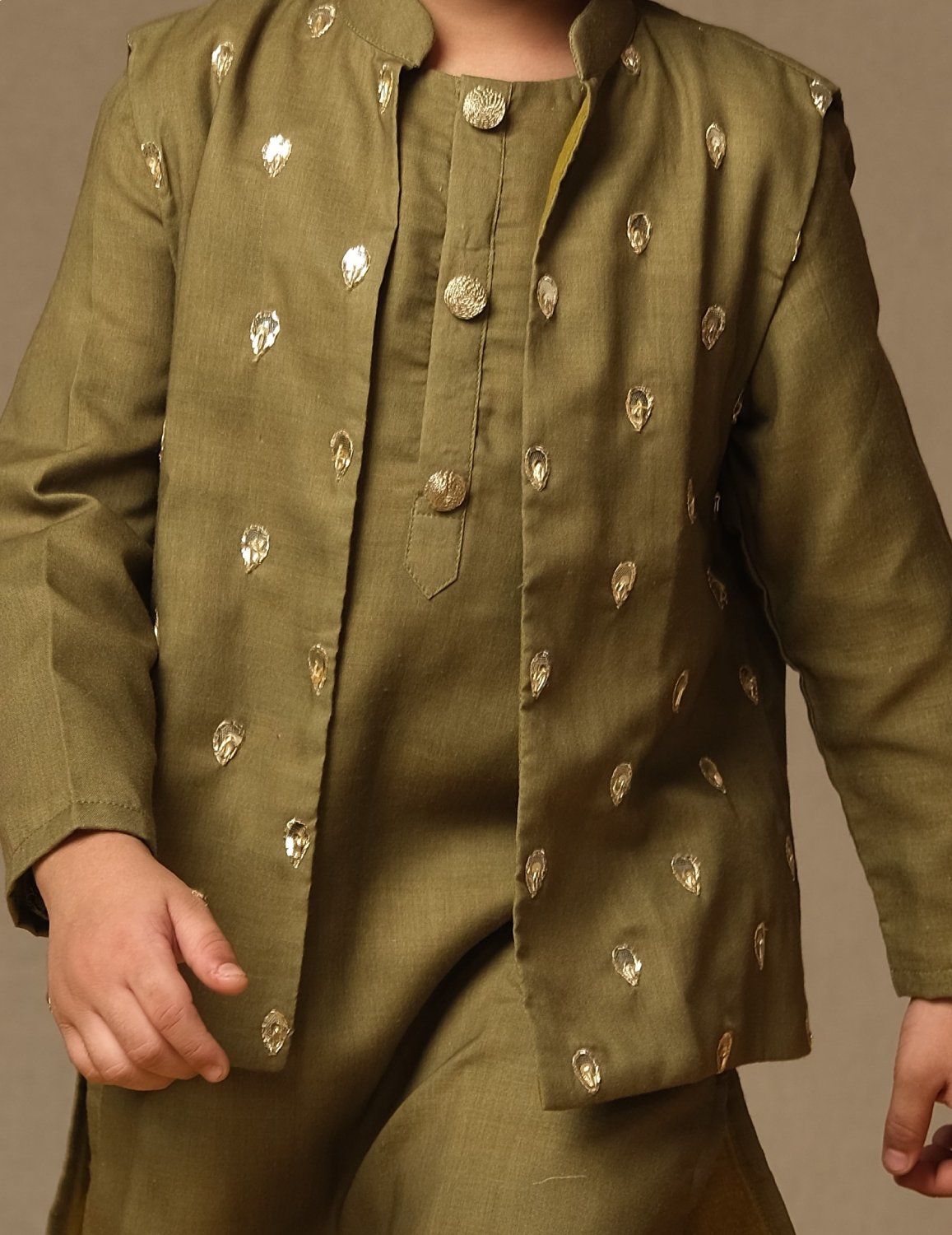 OLIVE GREEN BANDI SET