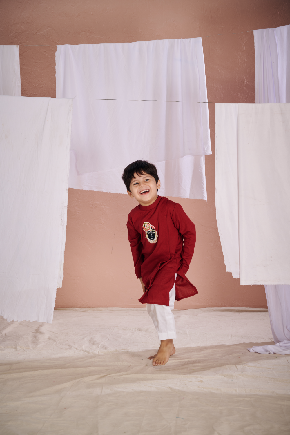 MAROON SRINATHJI KURTA SET