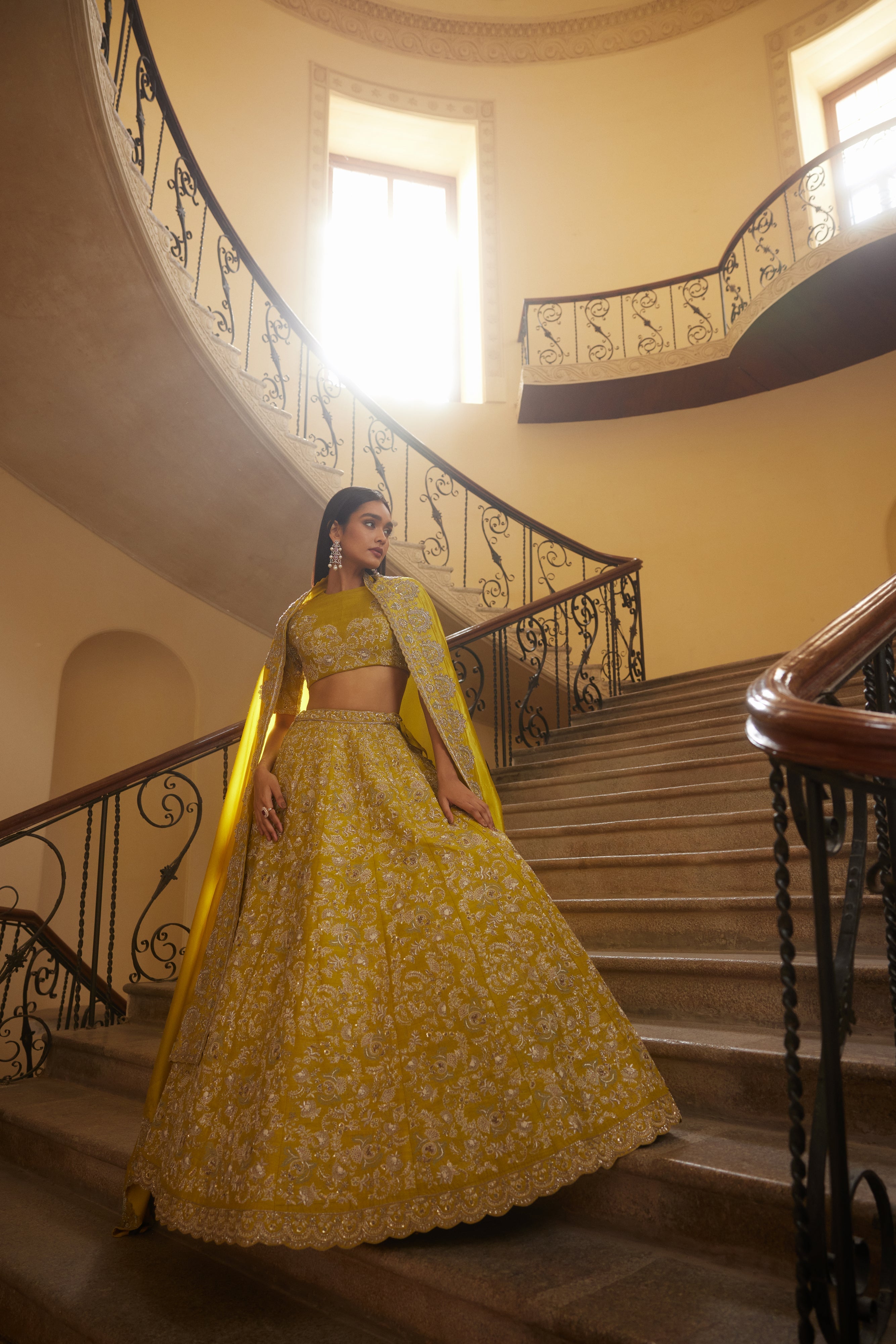 Mustard Lehenga Set