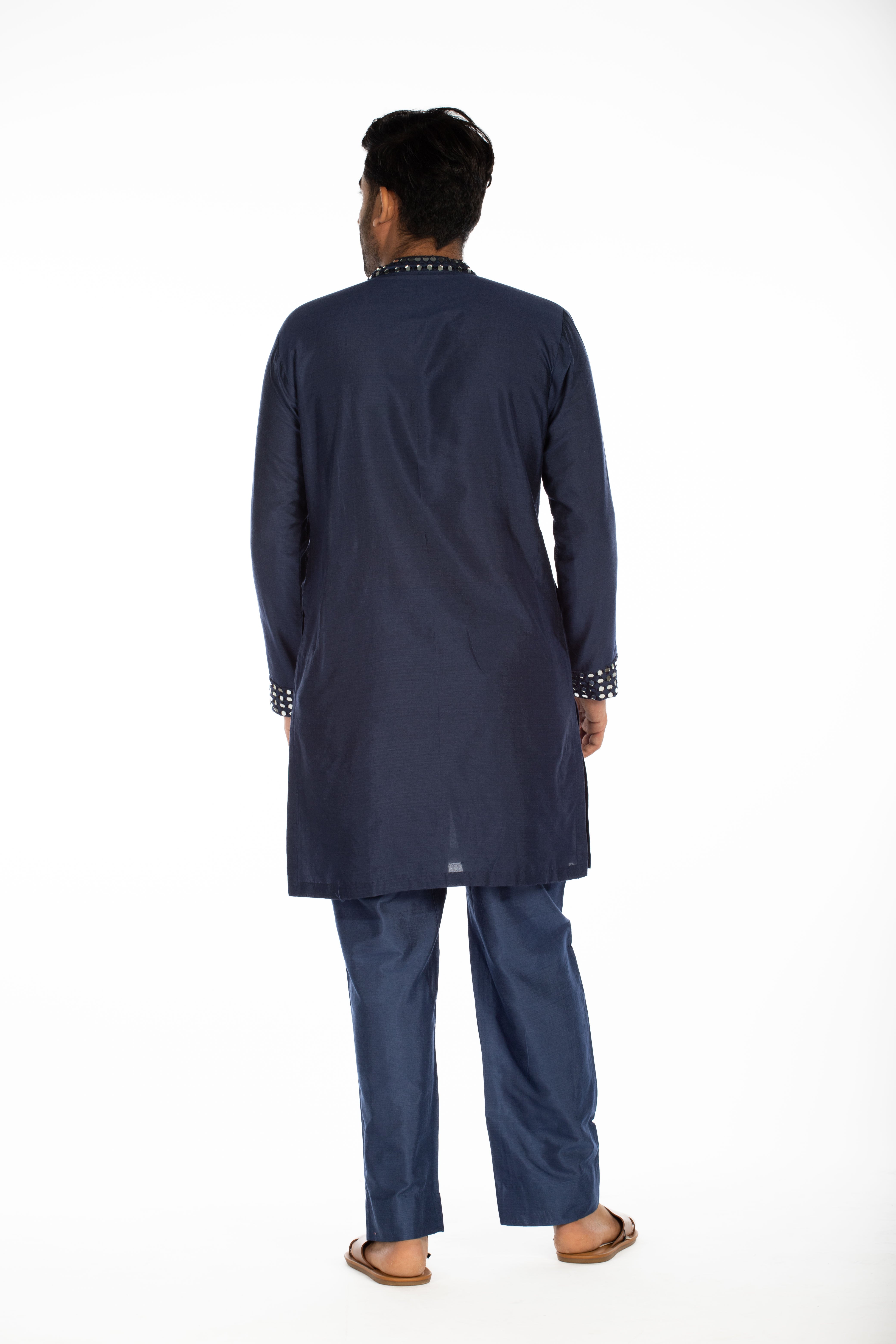 Copper Blue Embroidered Set