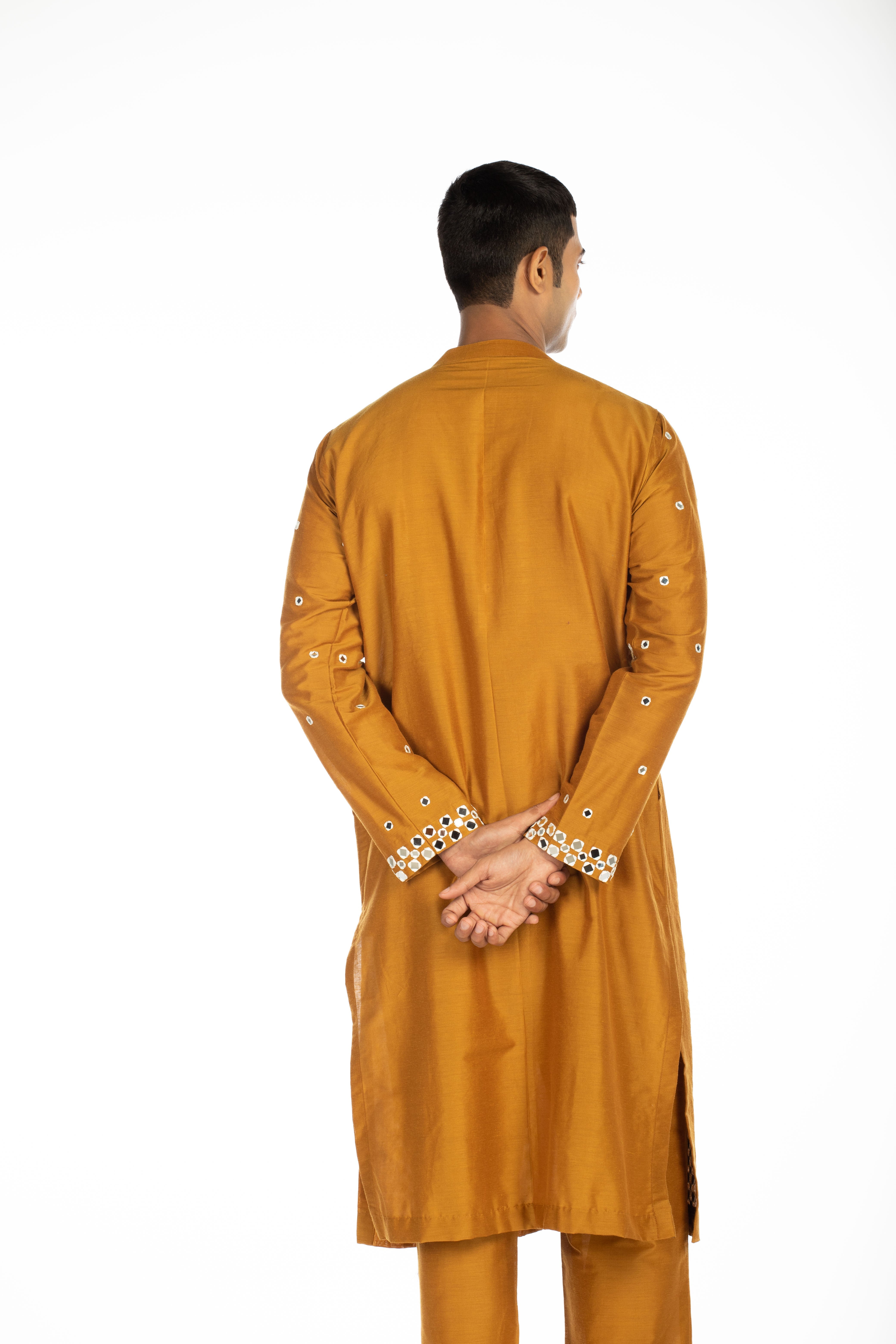 Brown Embroidered Set
