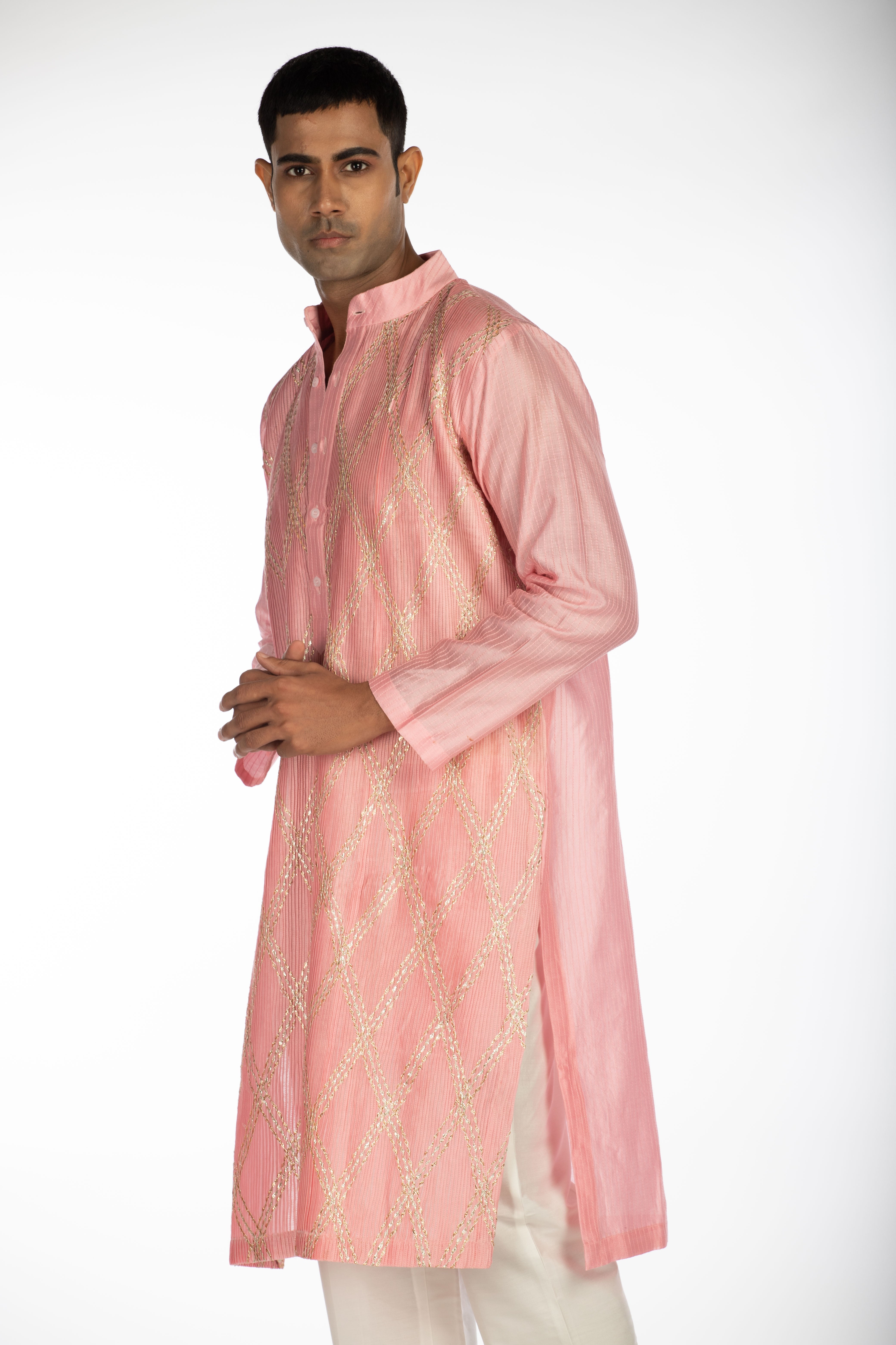 Blush Pink Embroidered Set