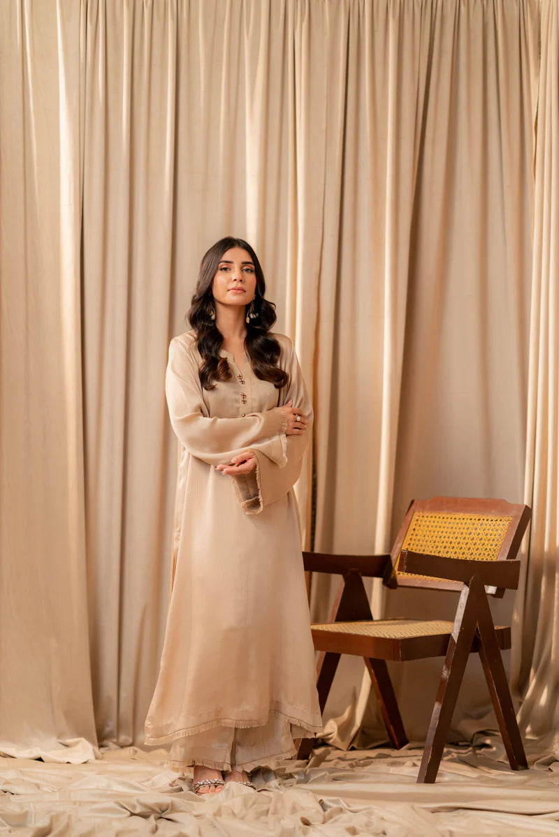 Muted gold Kurta With Pants