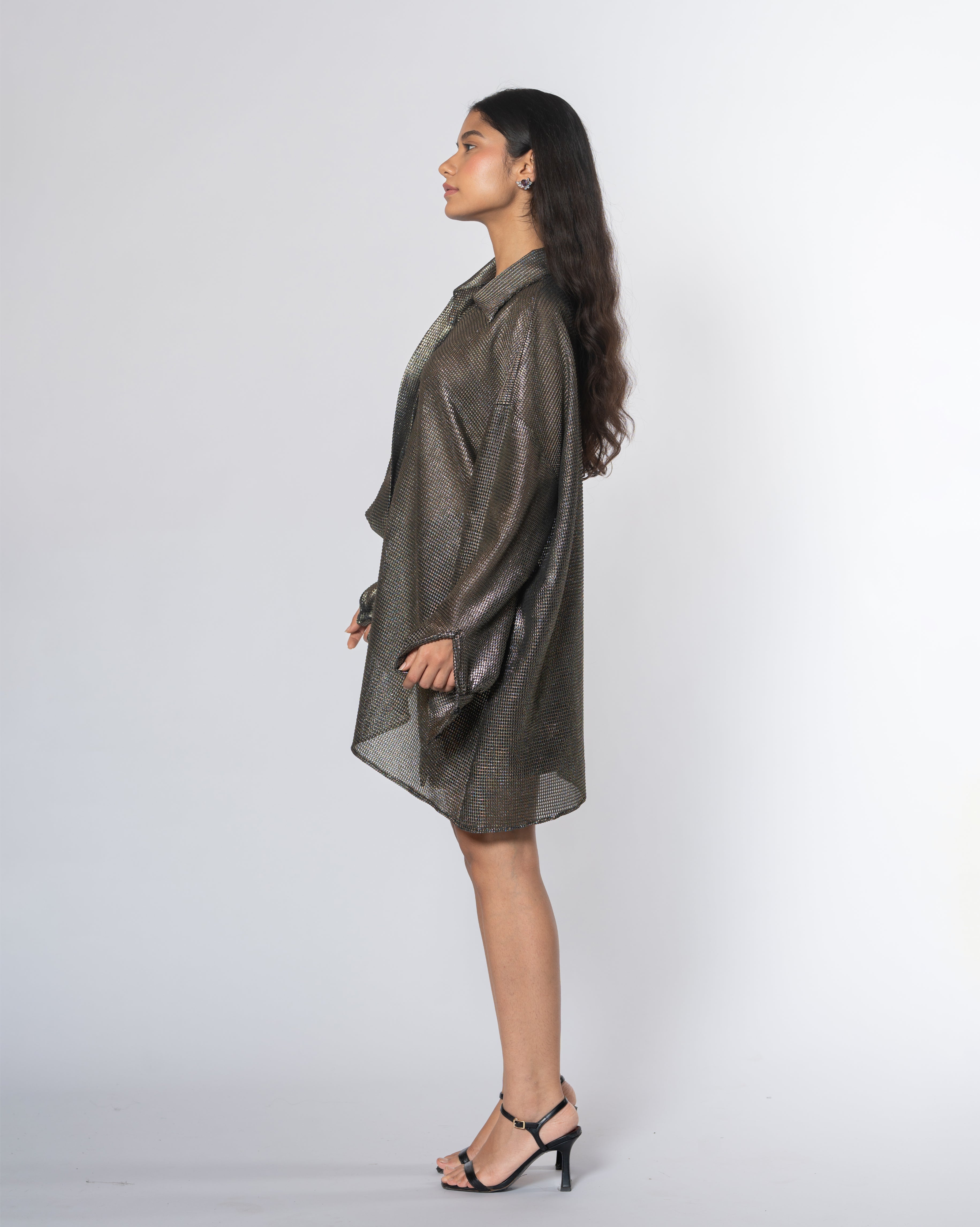 Metallic Oversized Shirt