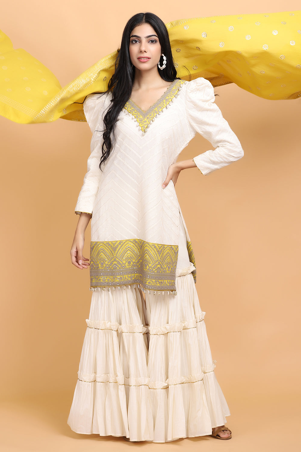 Yellow Garara Set