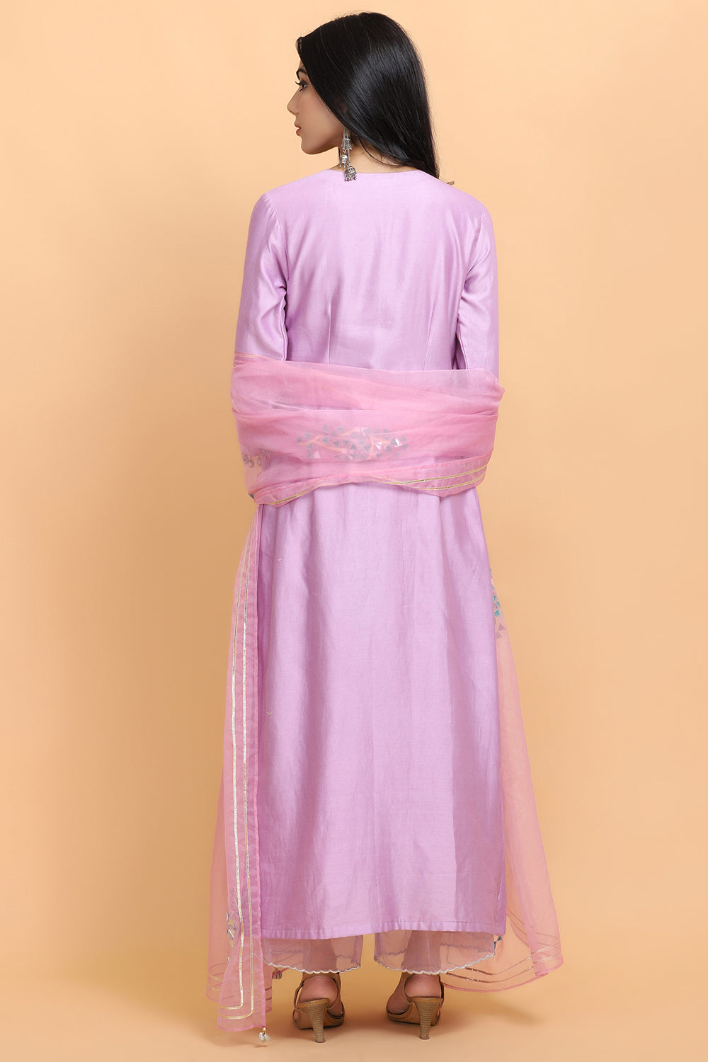 Lilac Angrakha Suit Set - Auraya Fashion - - #tag1# - #tag2# - #tag3# - #tag3#
