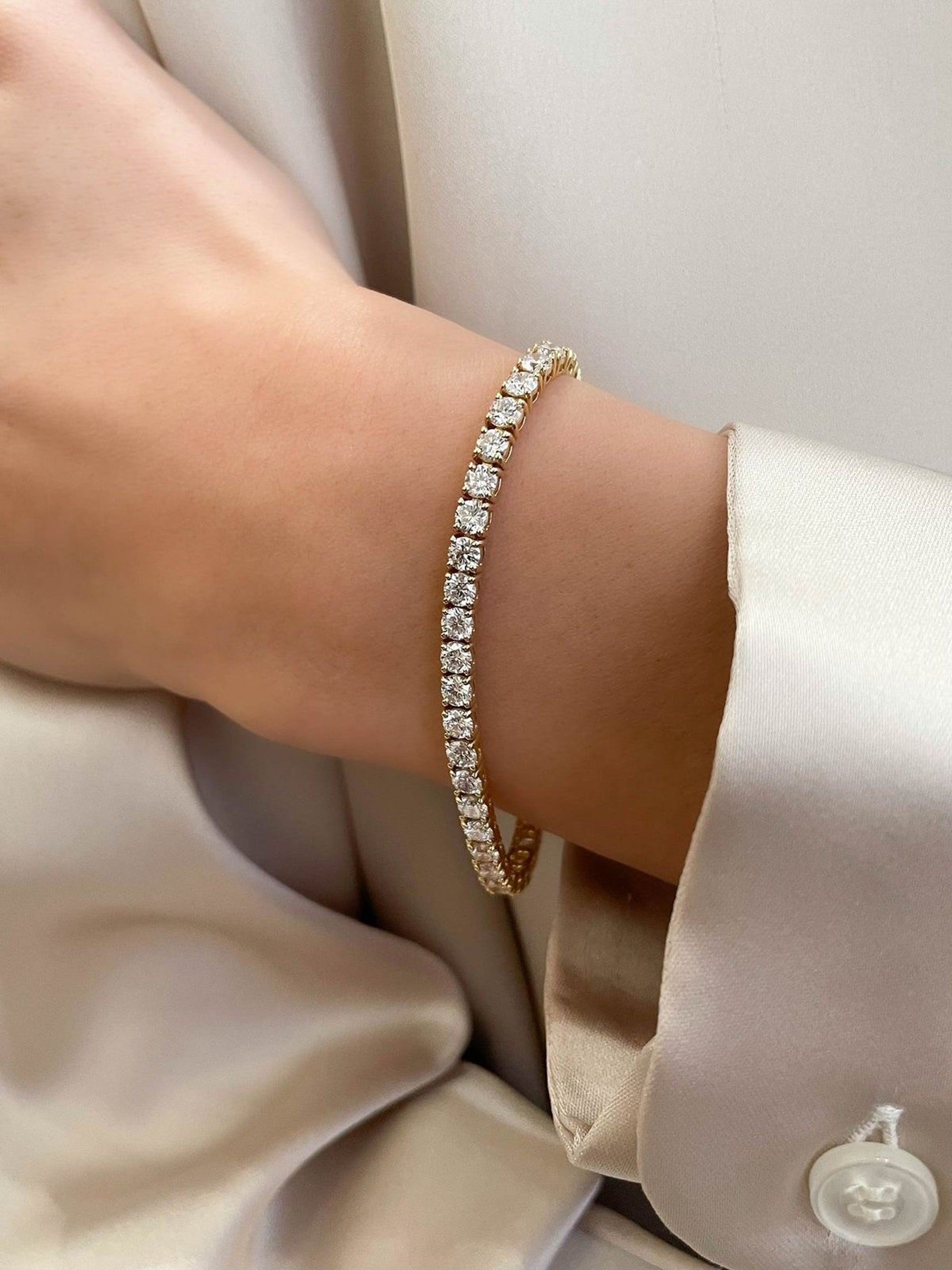 Round Swarovski Tennis Bracelet