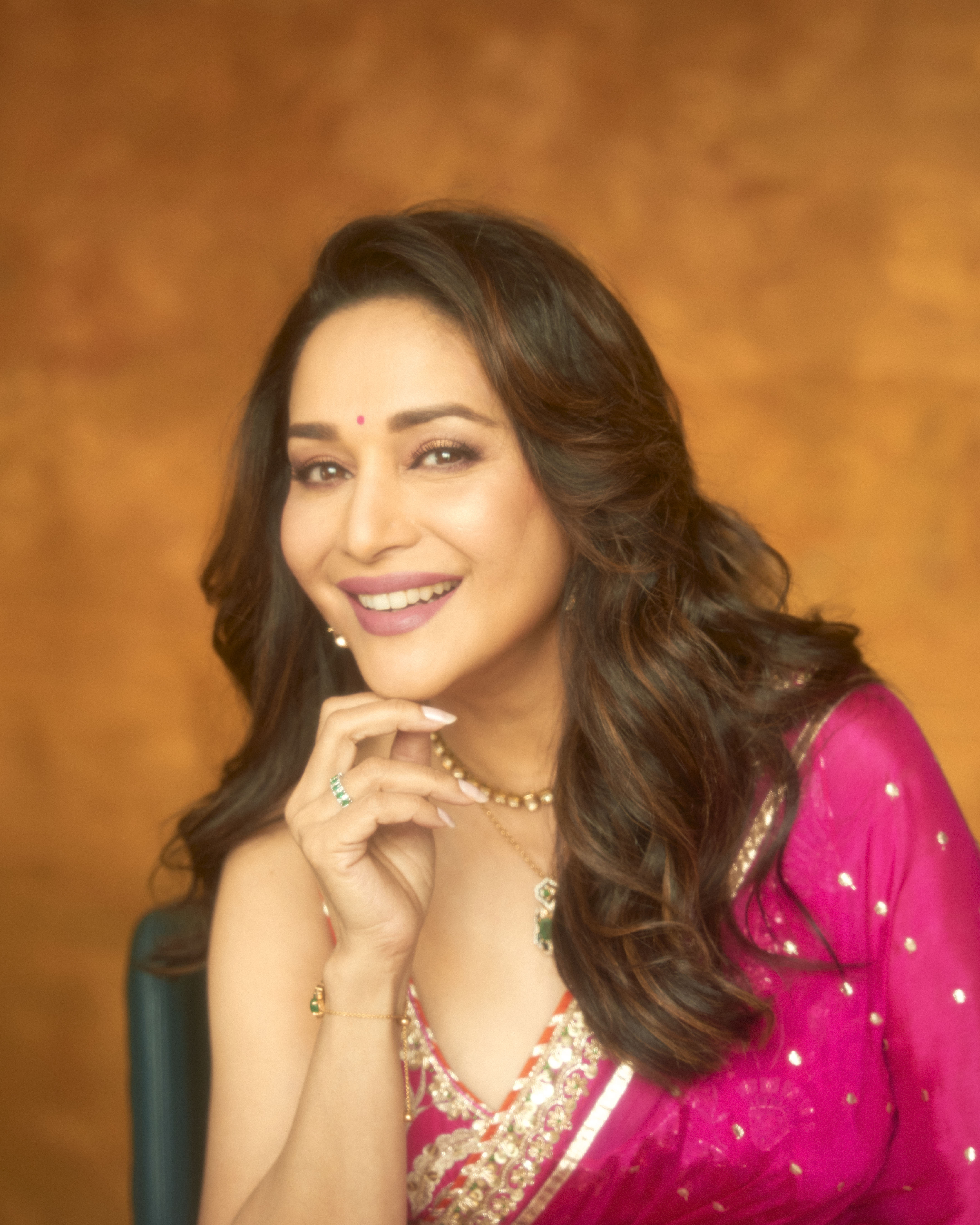 Madhuri Dixit In Golconda Madhuri Saree Set