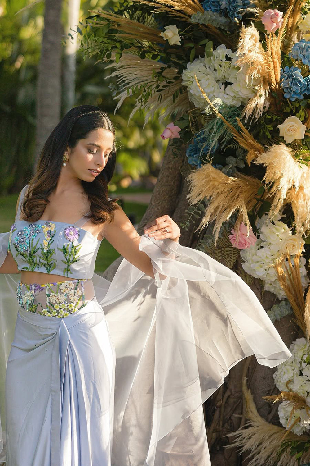 Mykonos- Corseted Belt Drape Set