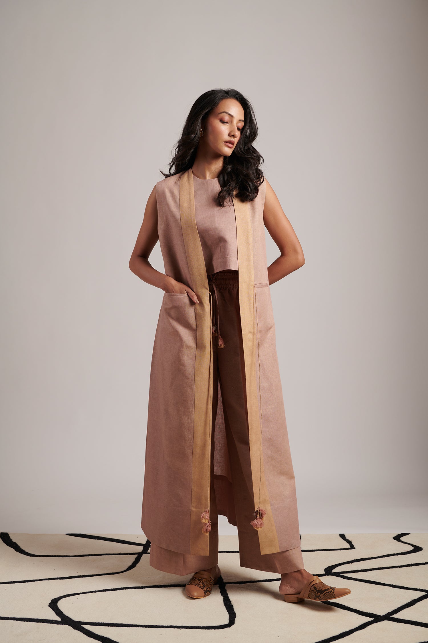 Rooh Co-Ord Set (Vintage Rose)