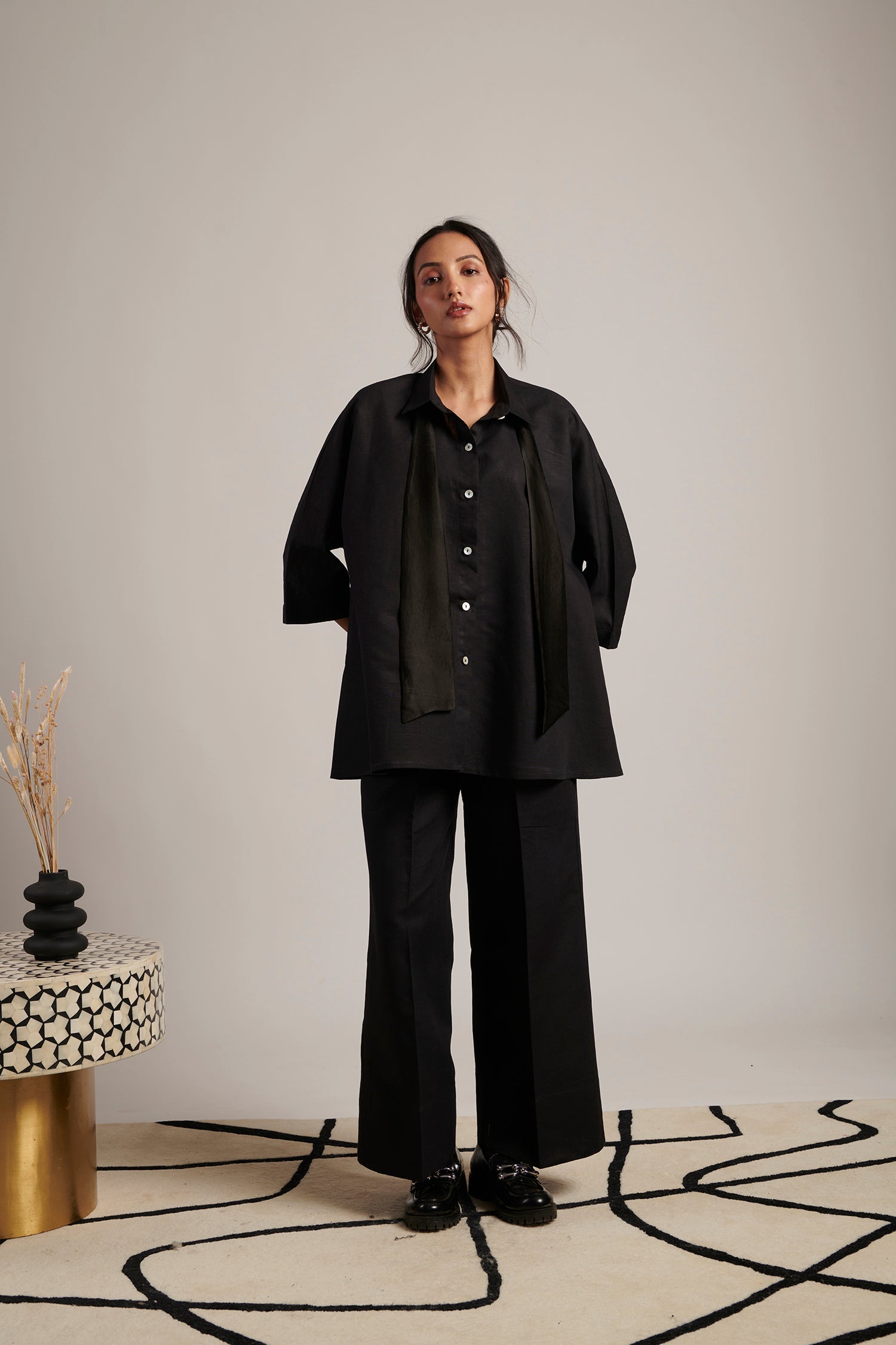 Paradise Shirt With Bow (Night Sky)