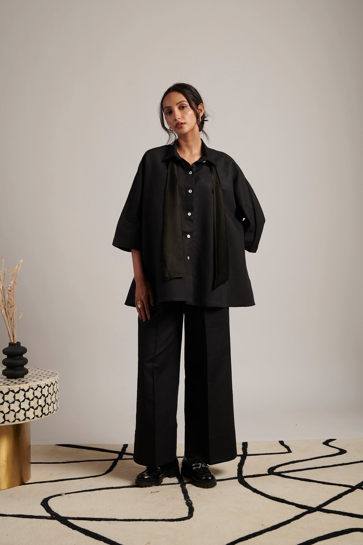 Paradise Shirt With Bow (Night Sky)