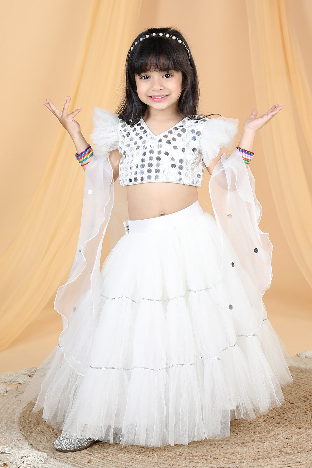 Lehenga with Mirror Work Blouse