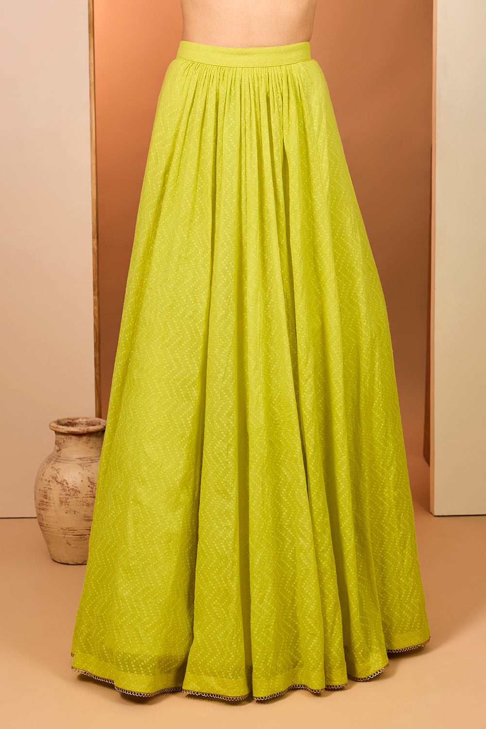 Olive Yellow Lehenga Set