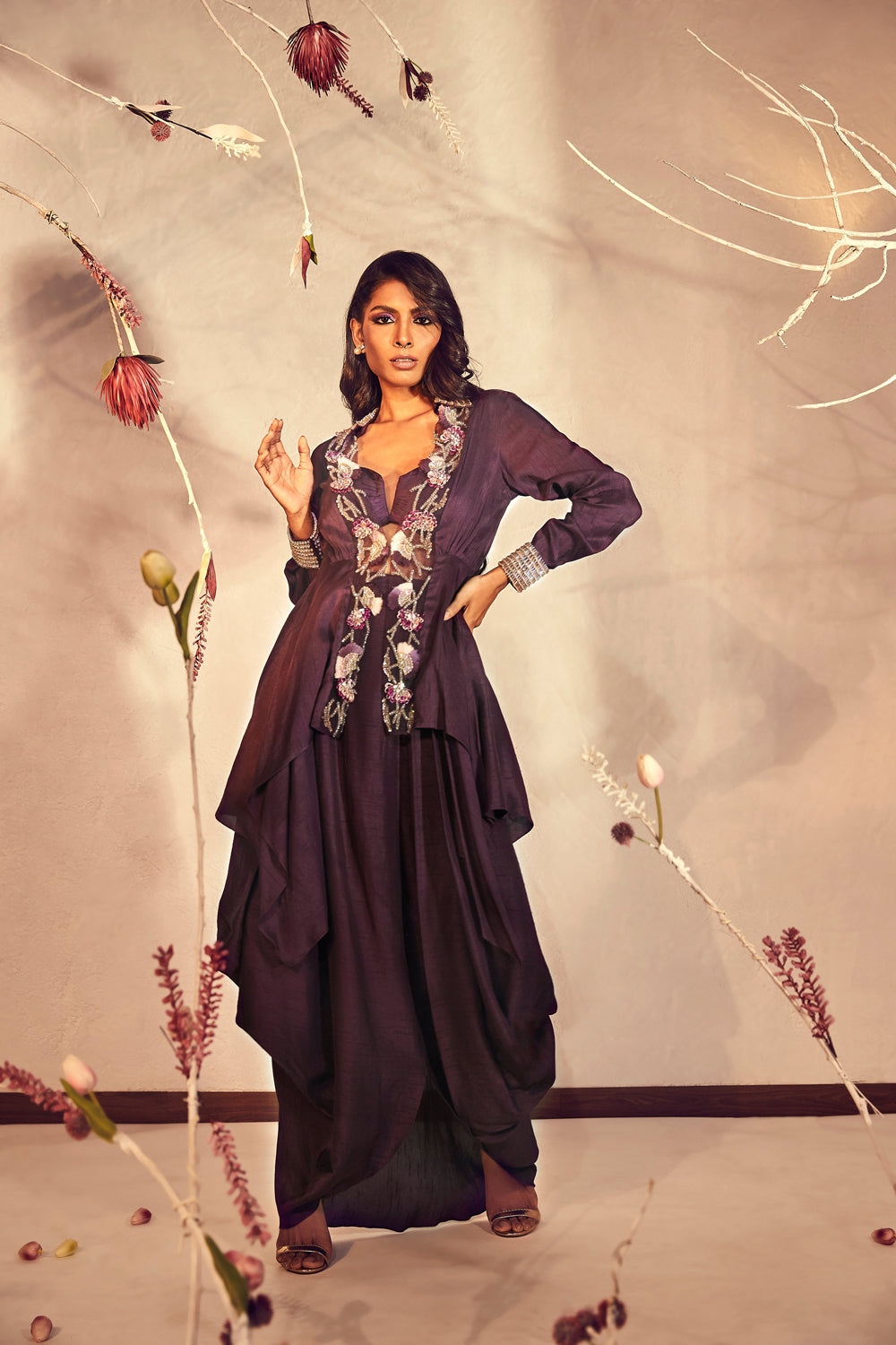 Wine Co-Ord with Jacket