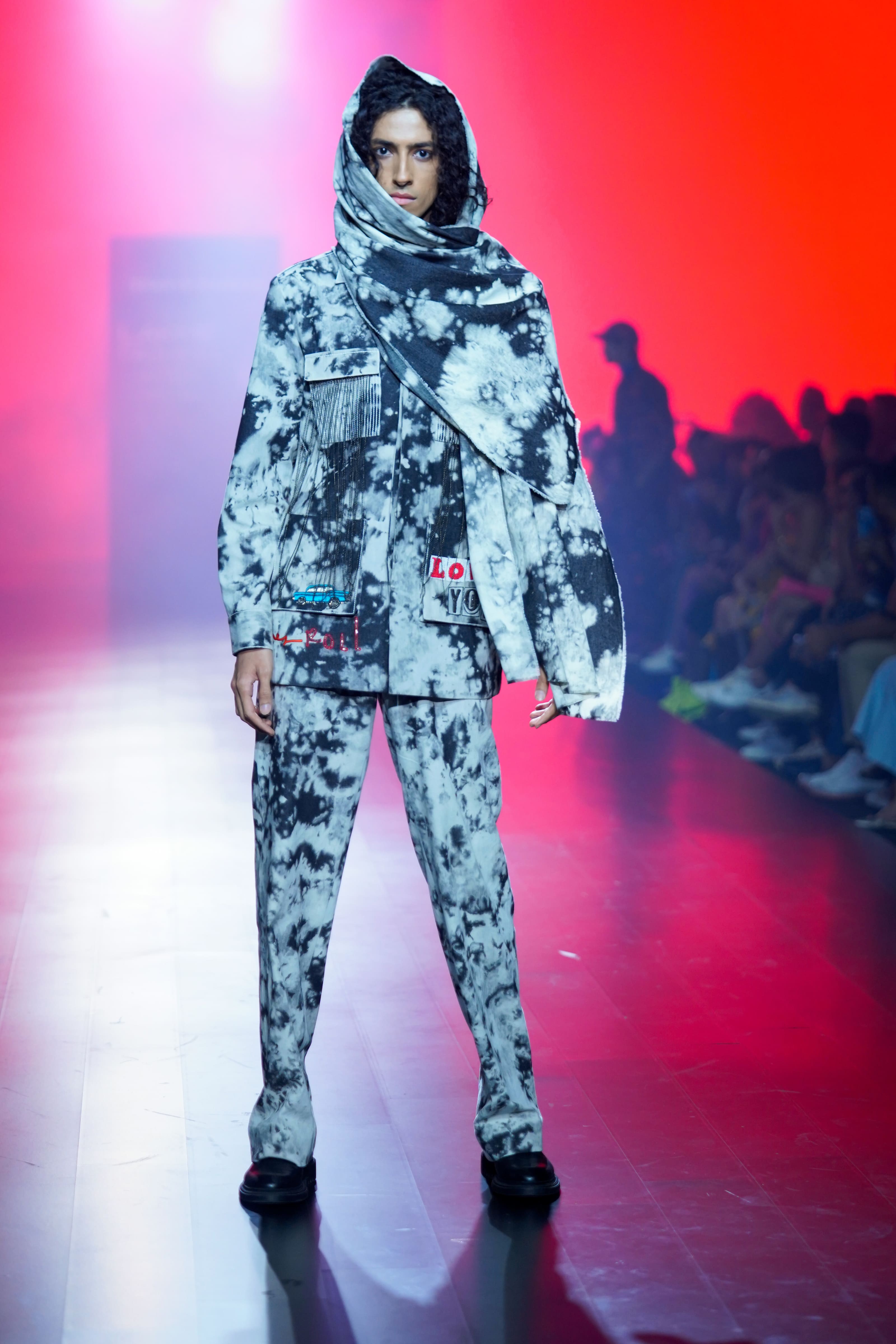 Straight Pants Of '('Good Times Roll' Jacket)"
