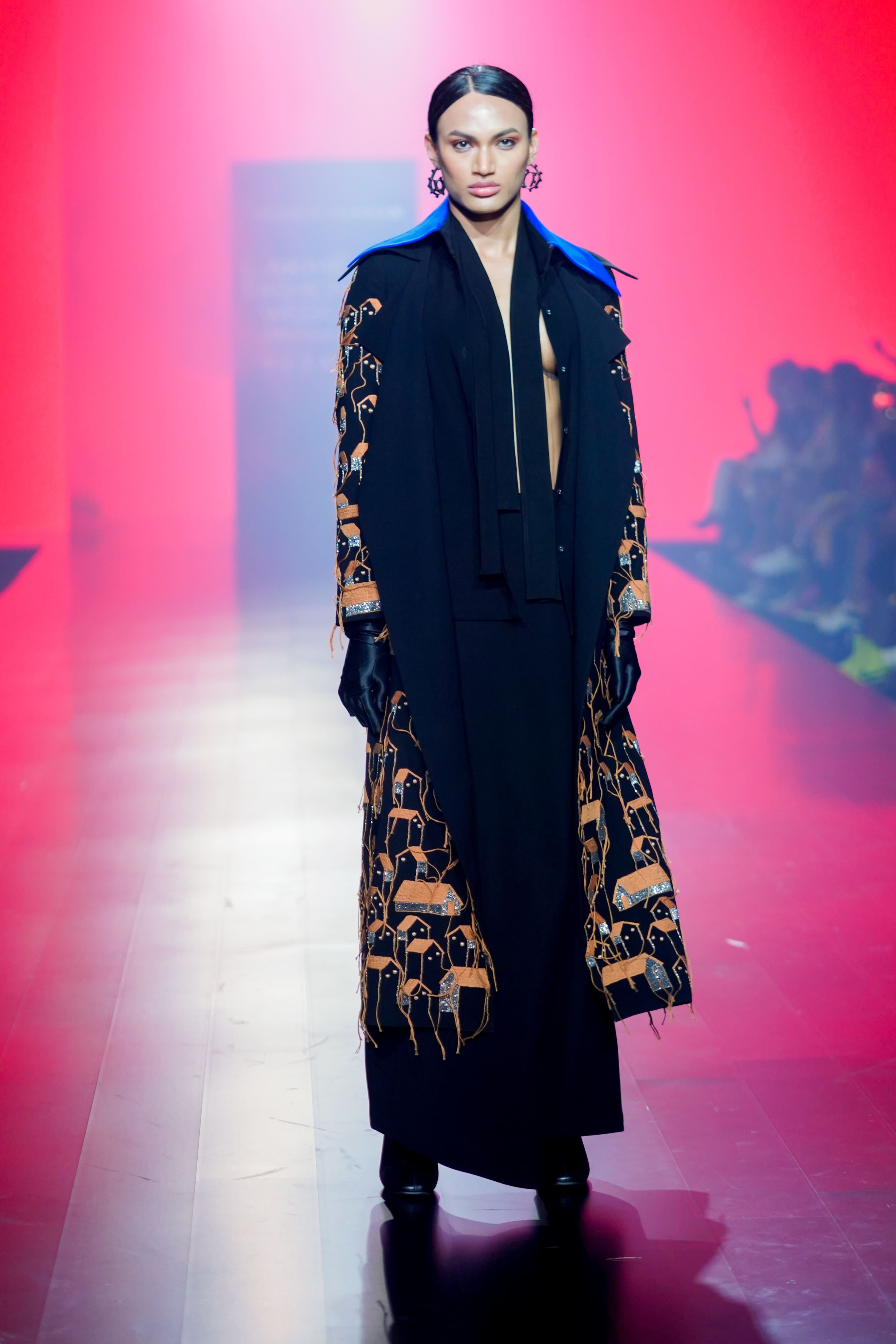 Tiny Houses Oversized Long Coat