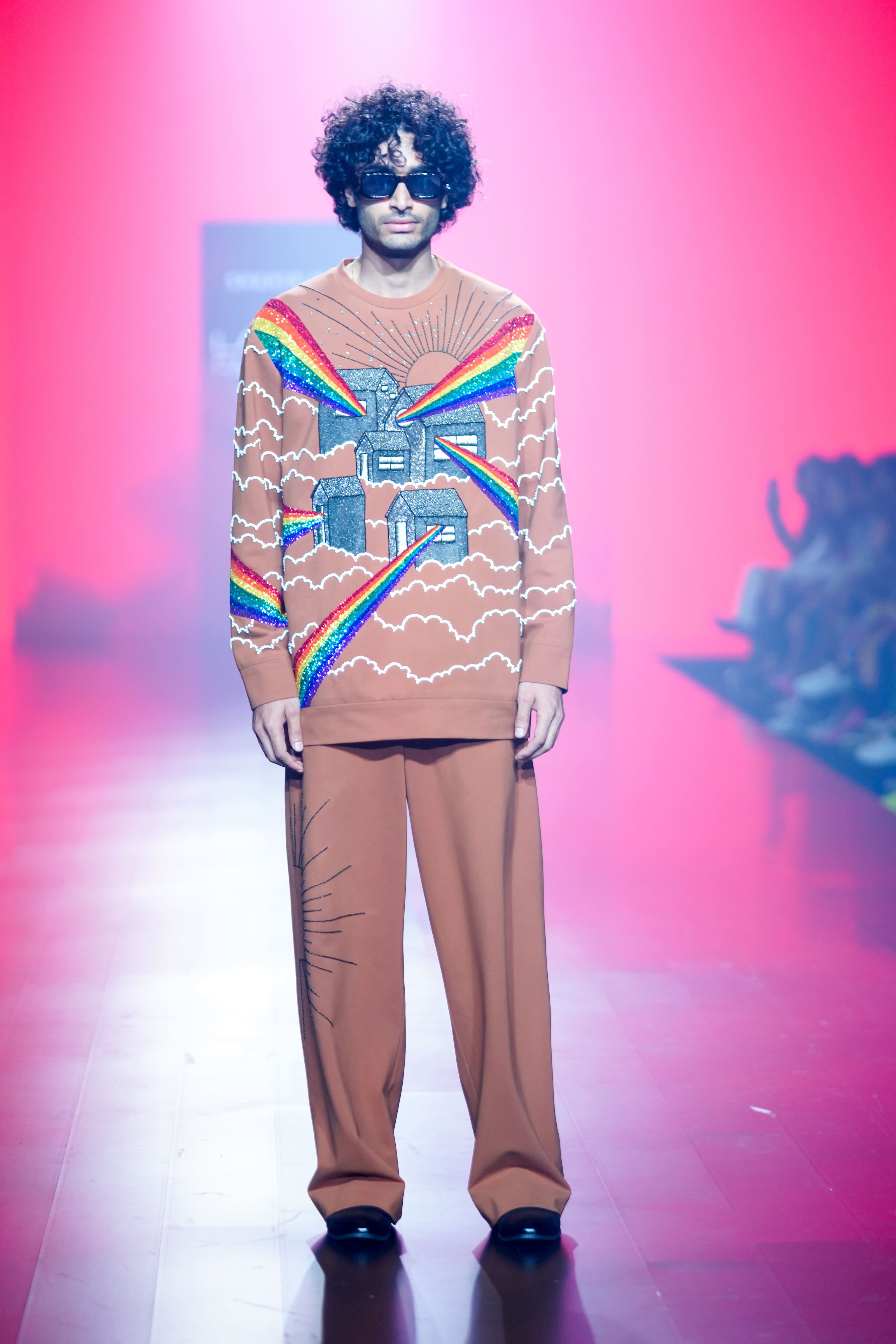 Houses Of Rainbow Sweatshirt With Boxy Pant