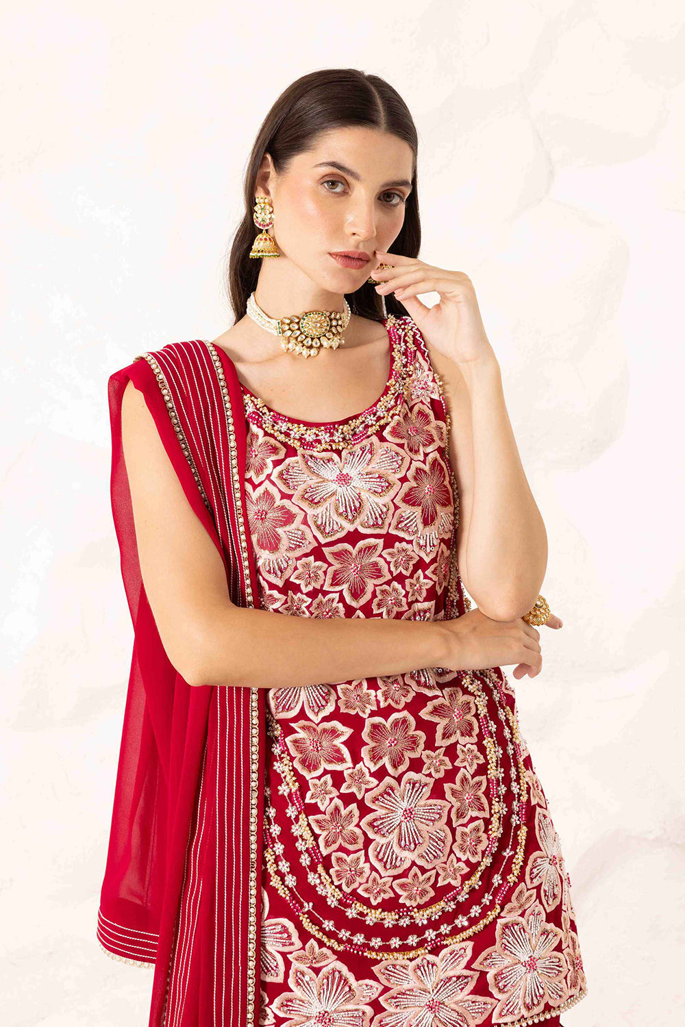 Prisha Short Kurta With Sharara