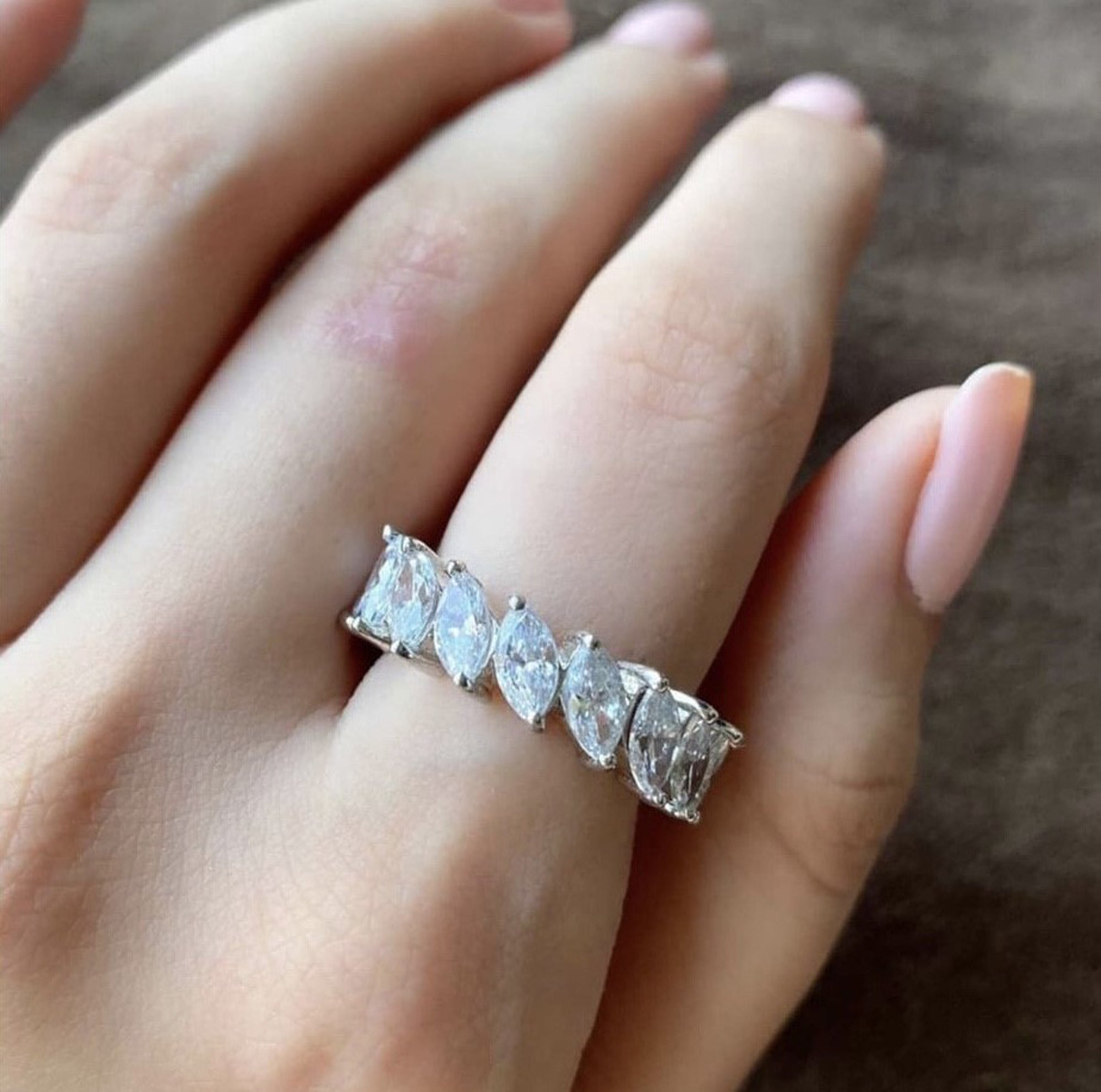 Marquise Eternity Band