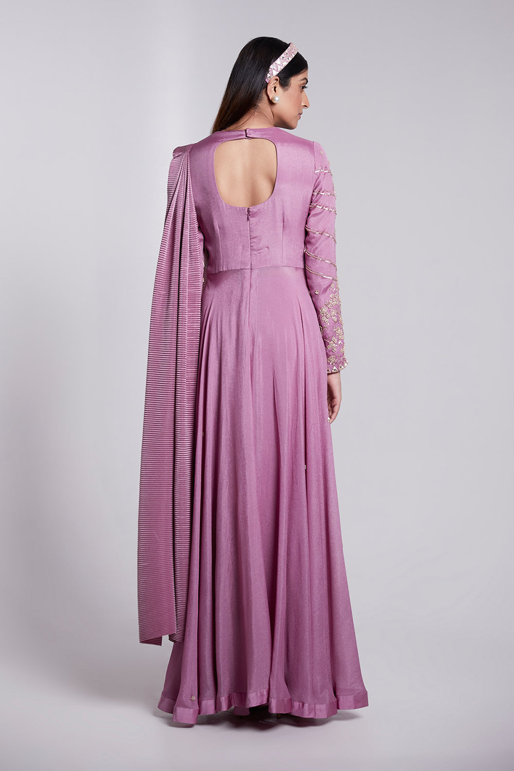 Beautifully Hand Crafted Pant Saree Set