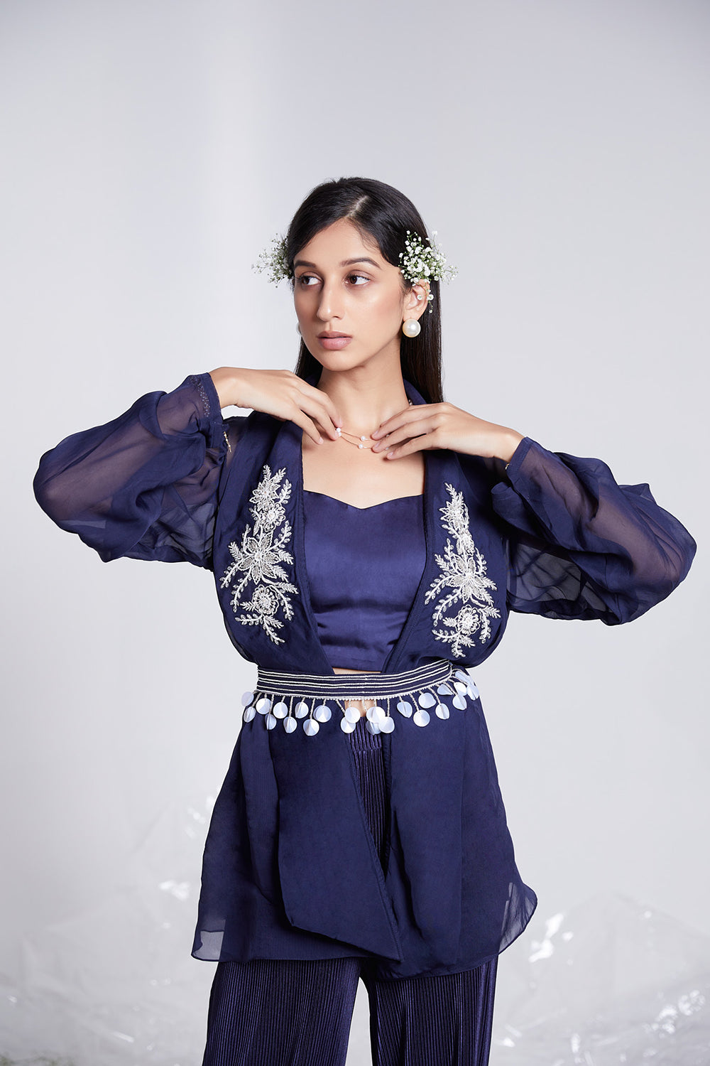 Fusion Crop Top with Jacket