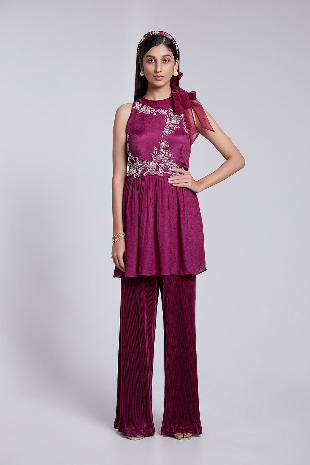 Fusion Crop Top Pant Set