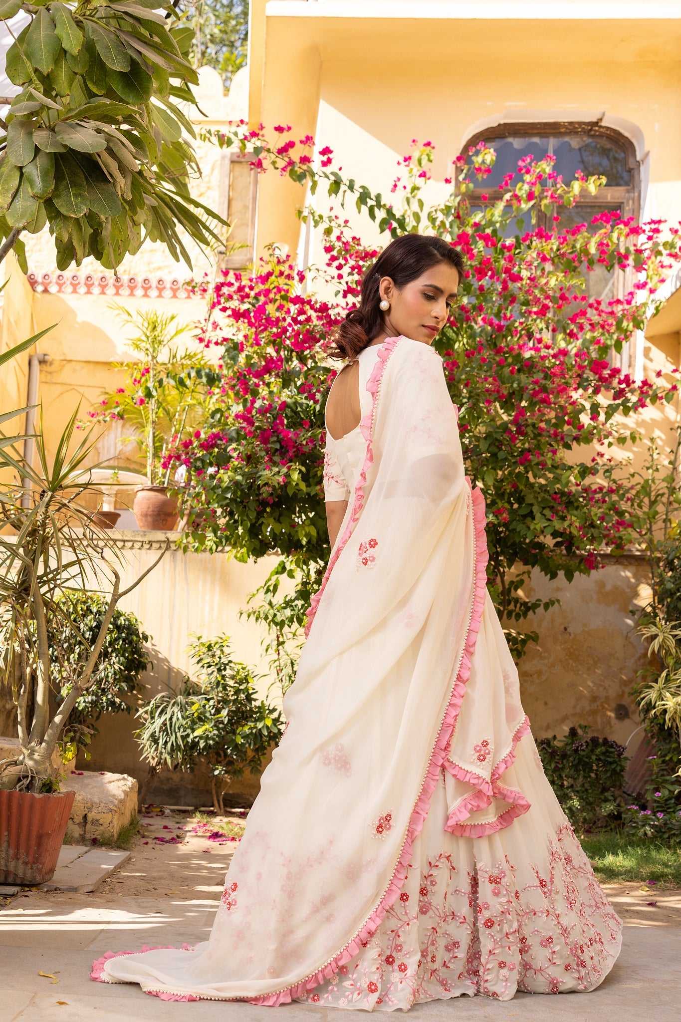 Off white lehenga set