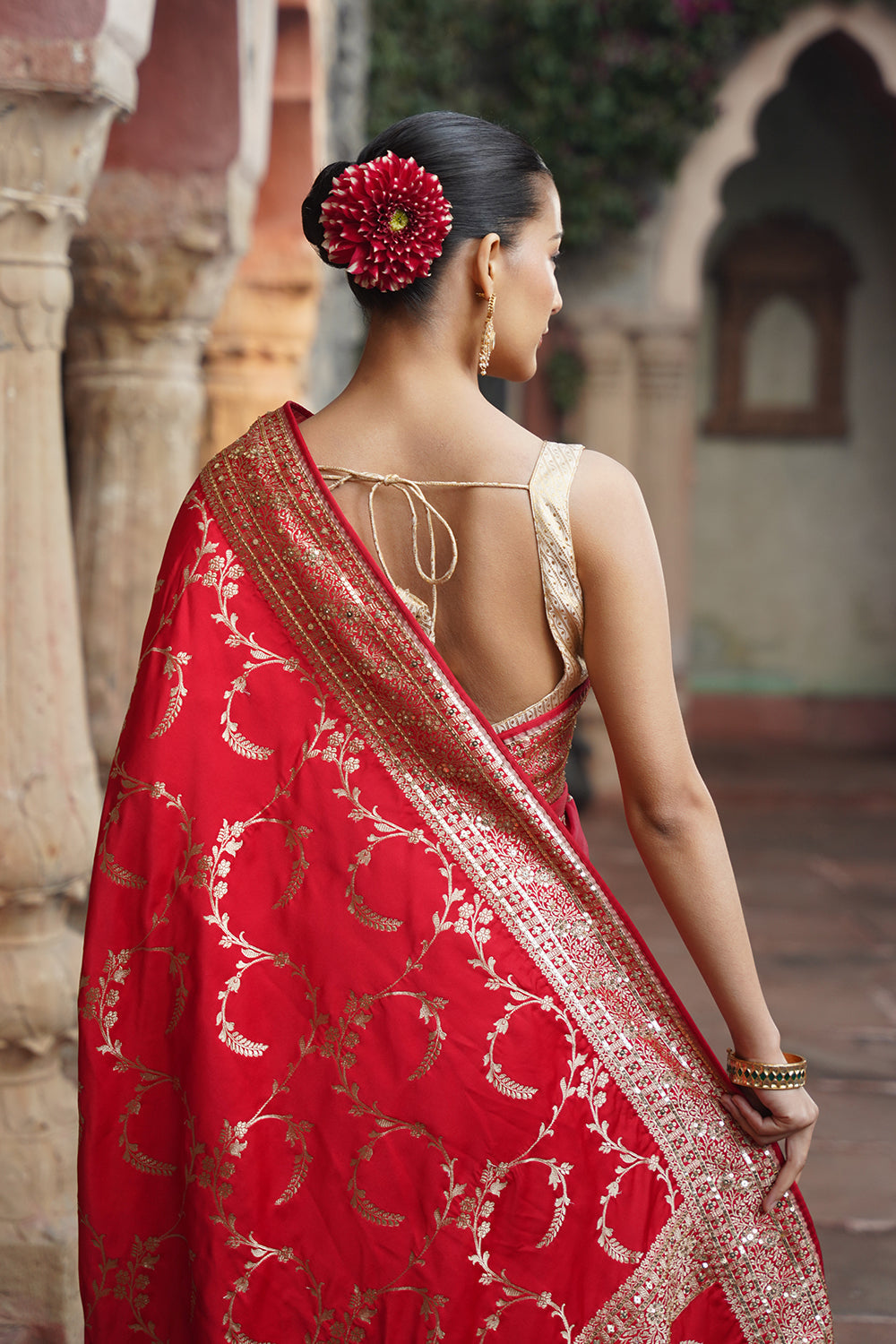 Raaya Banarasi Saree - Red