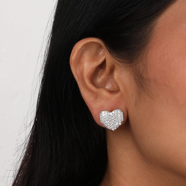 CY Sica Jewellery Heart Bali Earrings Closeup 1