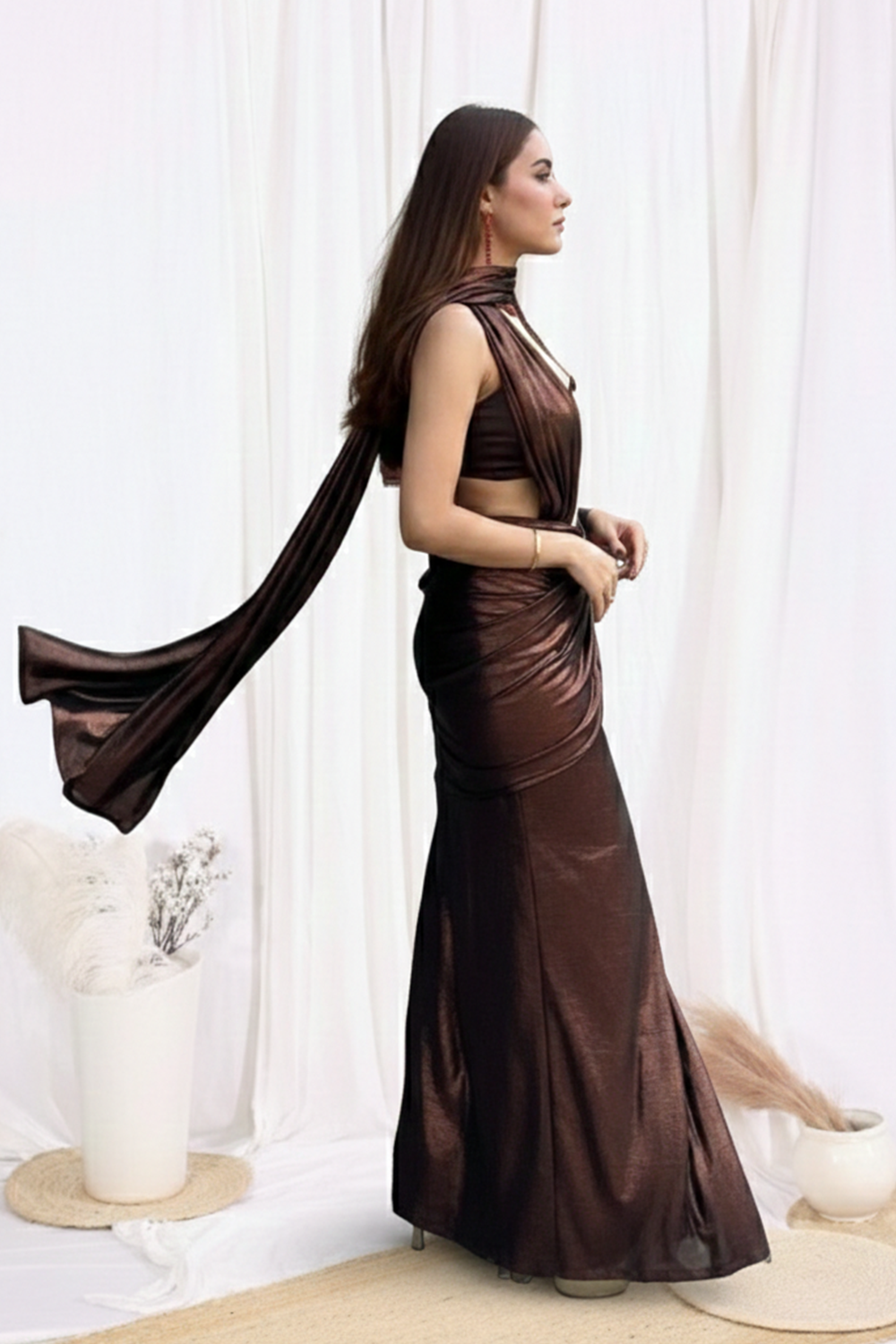 Molten Ember Saree