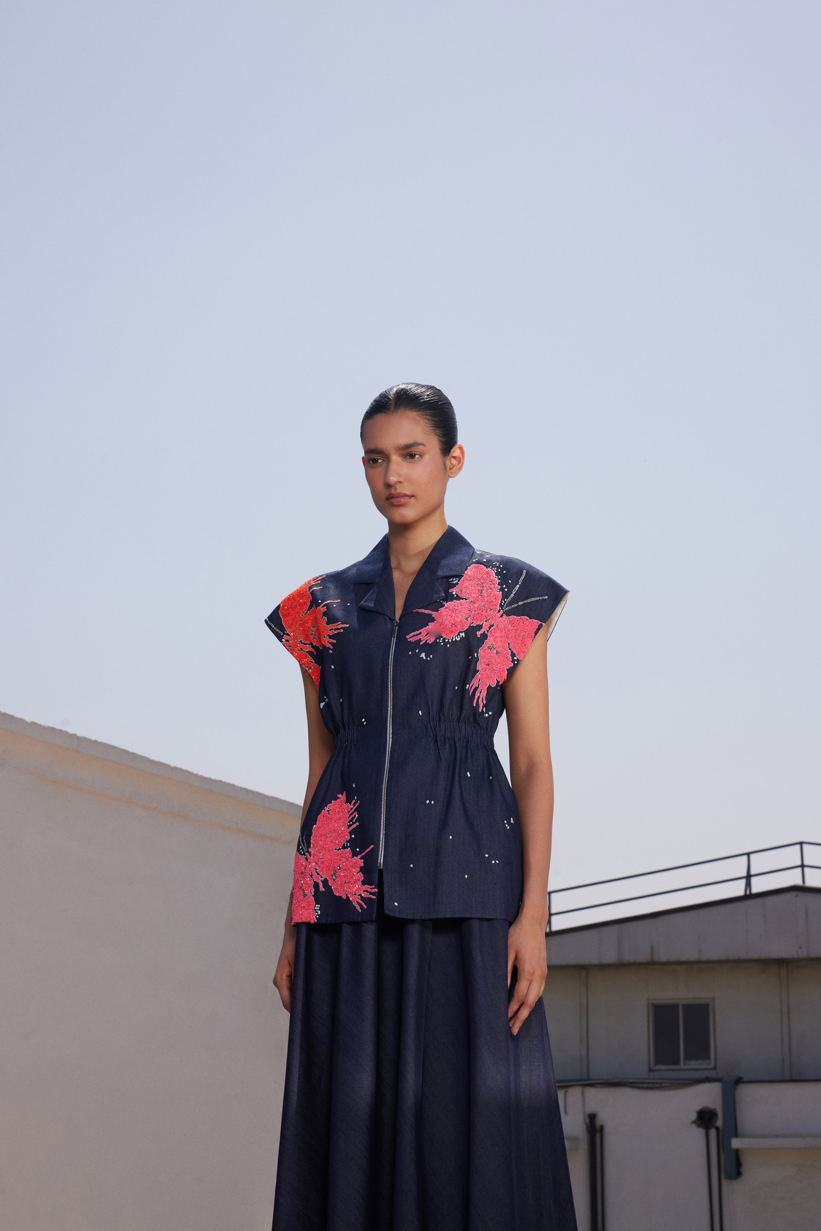 BUTTERFLY SPLASHES ROBE JACKET