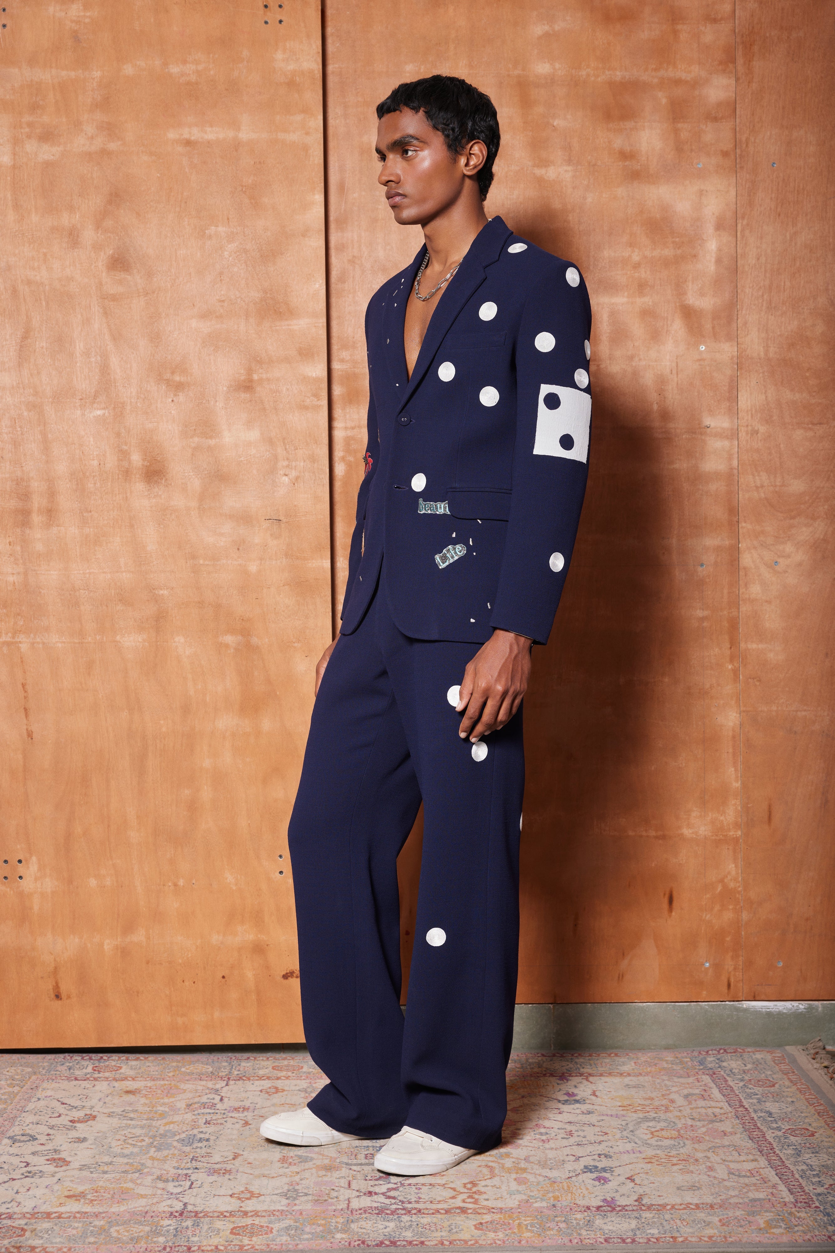 HEART, TELEPHONE AND TEXT BLAZER