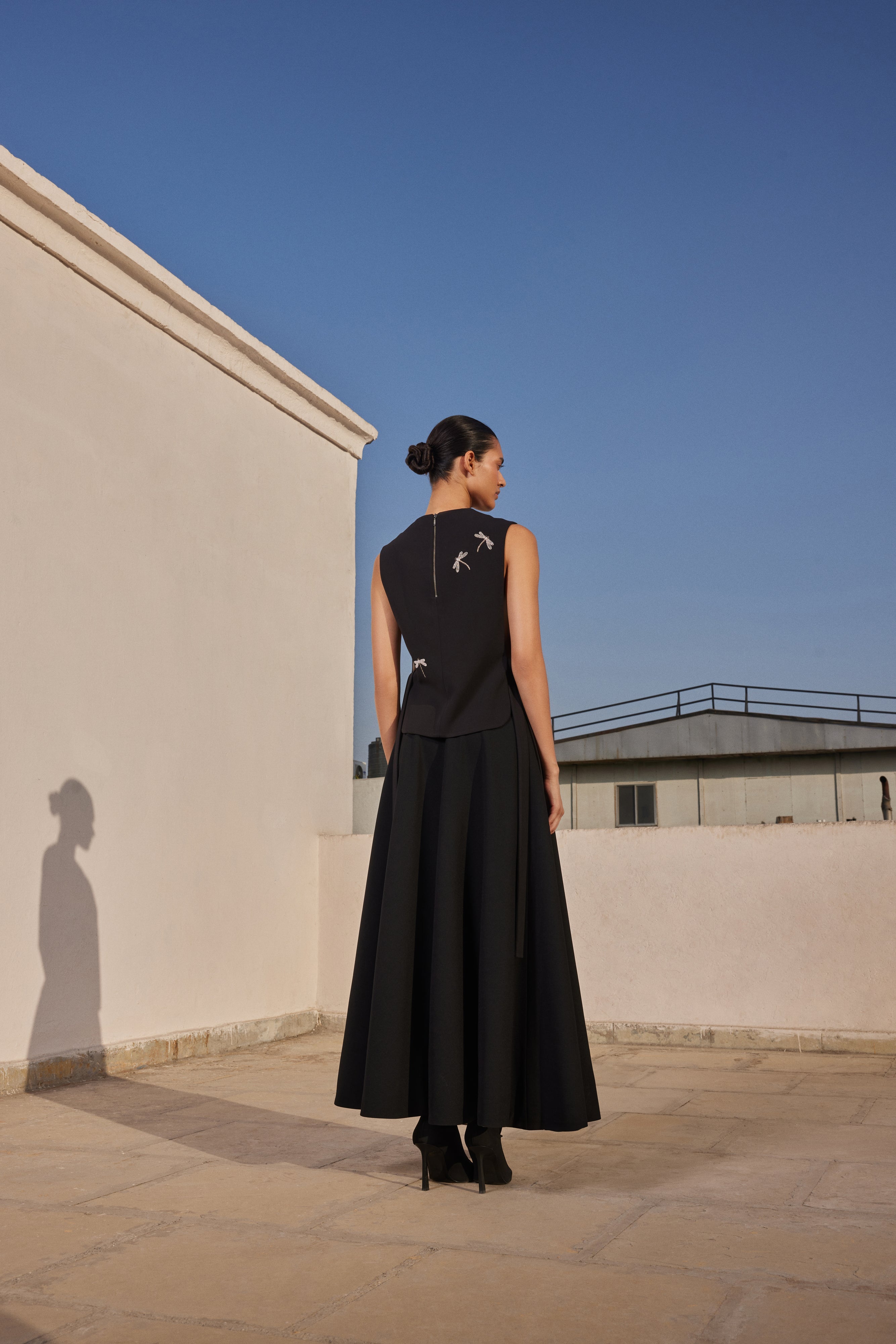 CIRCULAR SKIRT OF ( GENTLE GARDEN OVERLAY )