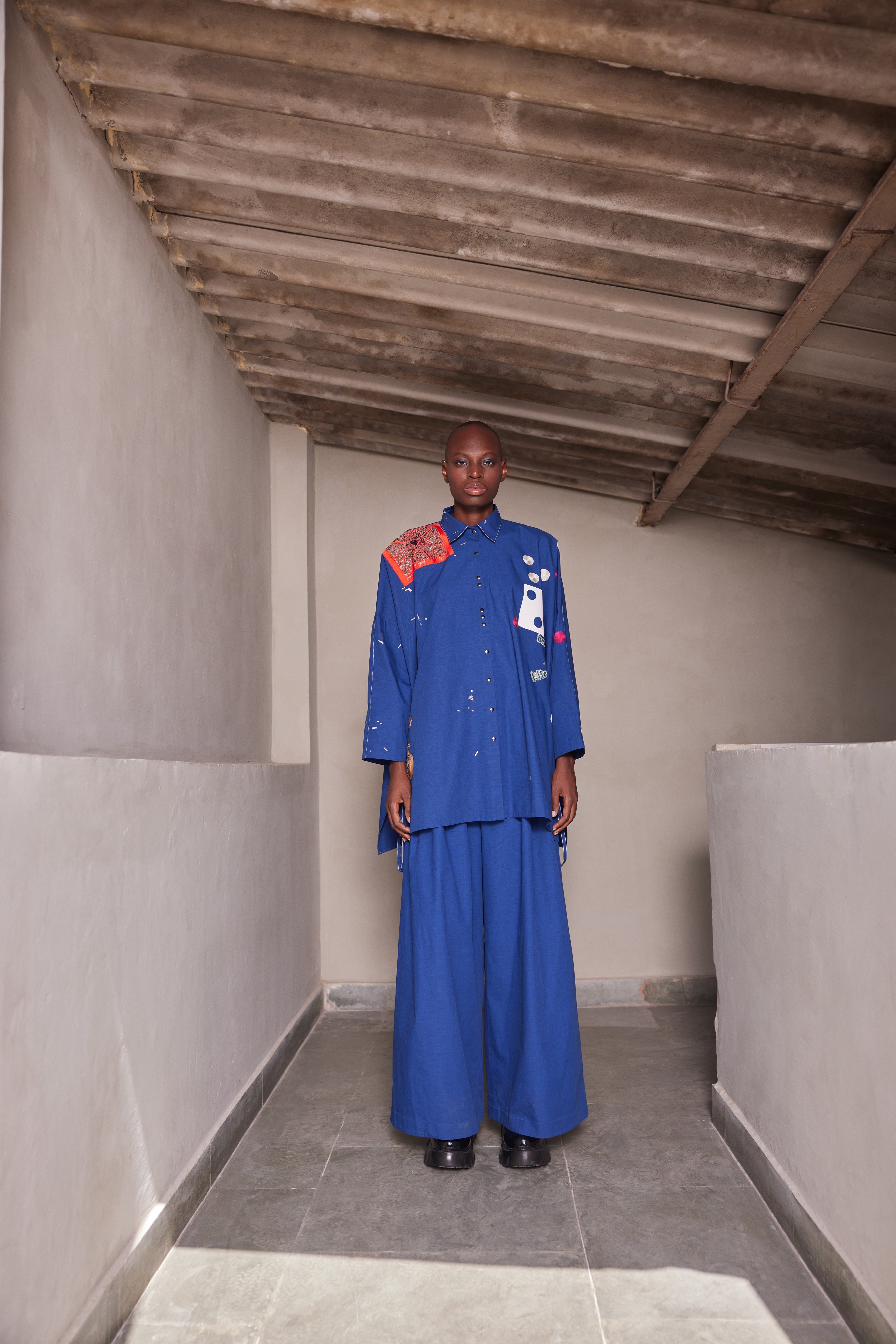 FREE LOW PANTS OF( HEART, TELEPHONE AND TEXT OVERSIZED SHIRT WITH STRING )