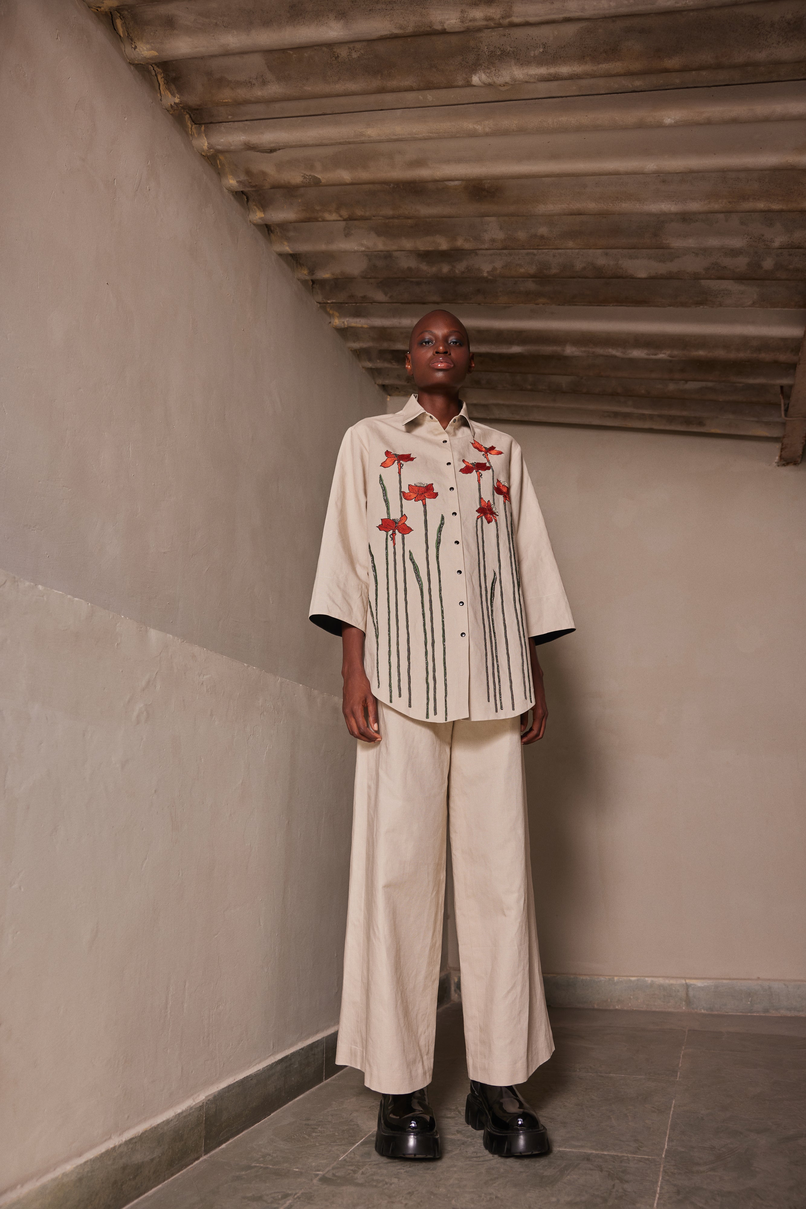 PANTS OF ( NARCISSUS GARDEN BAGGY SHIRT )