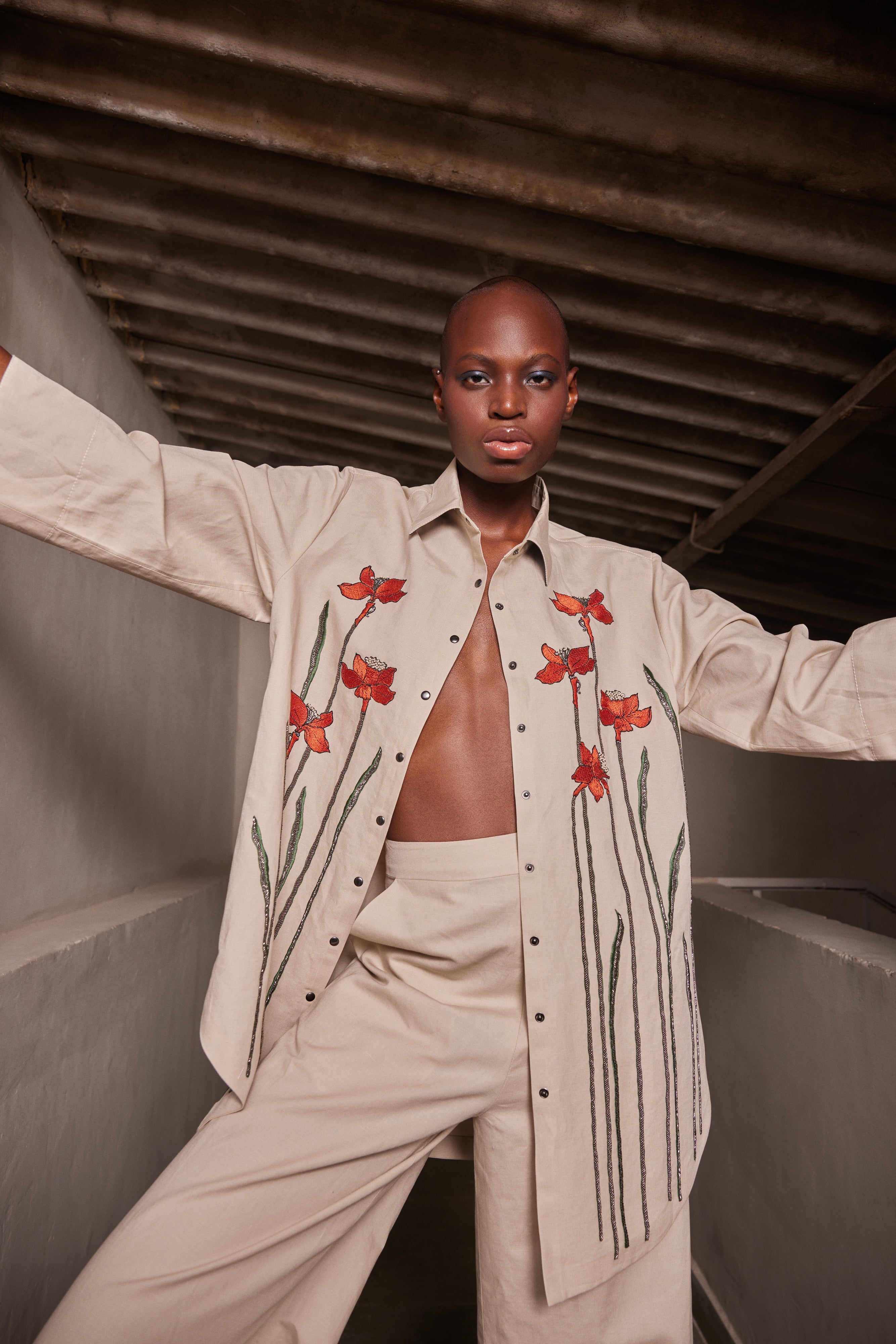 PANTS OF ( NARCISSUS GARDEN BAGGY SHIRT )