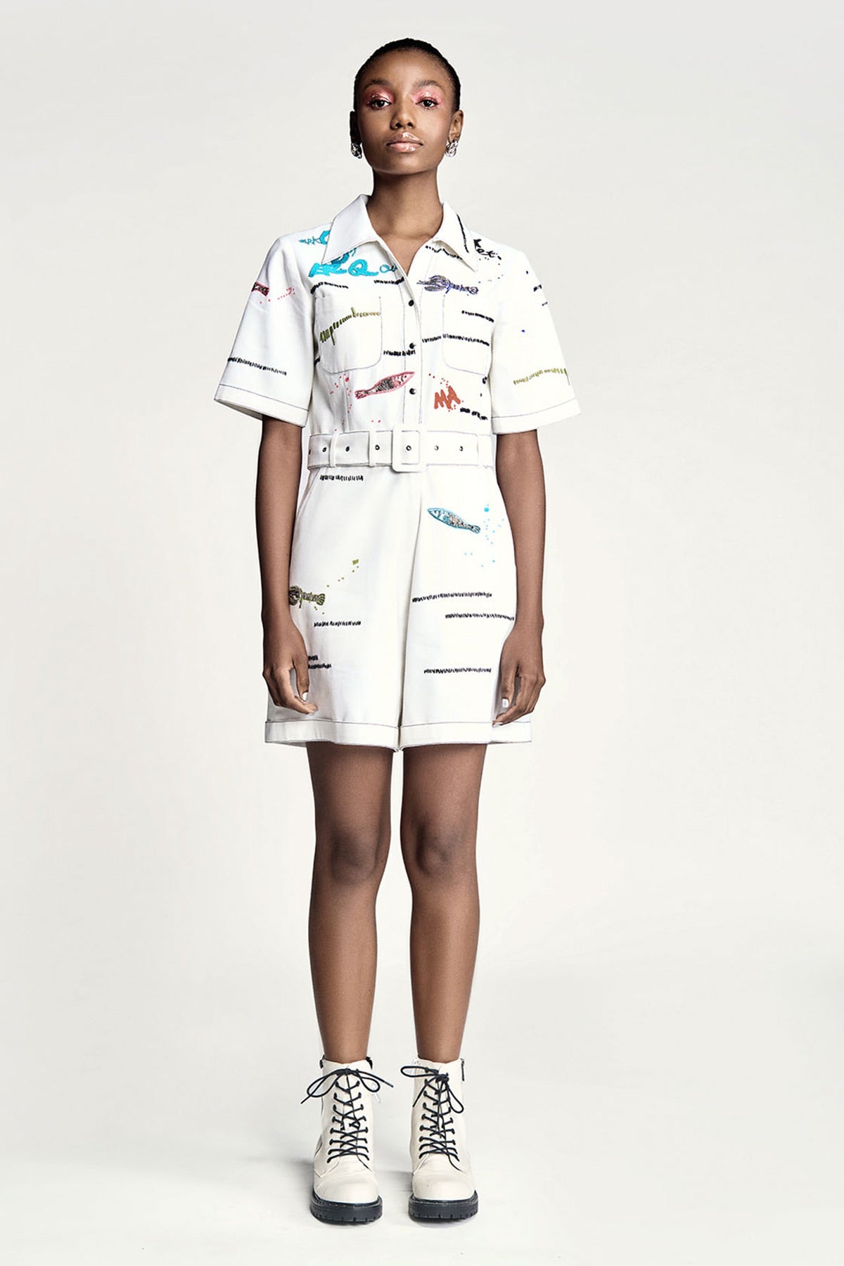Fish and Prawn Playsuit