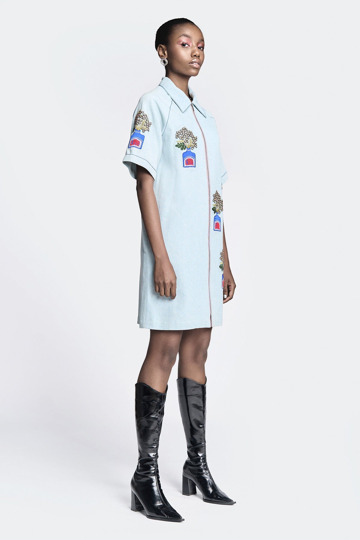 Inkpot Raglan Sleeves Dress
