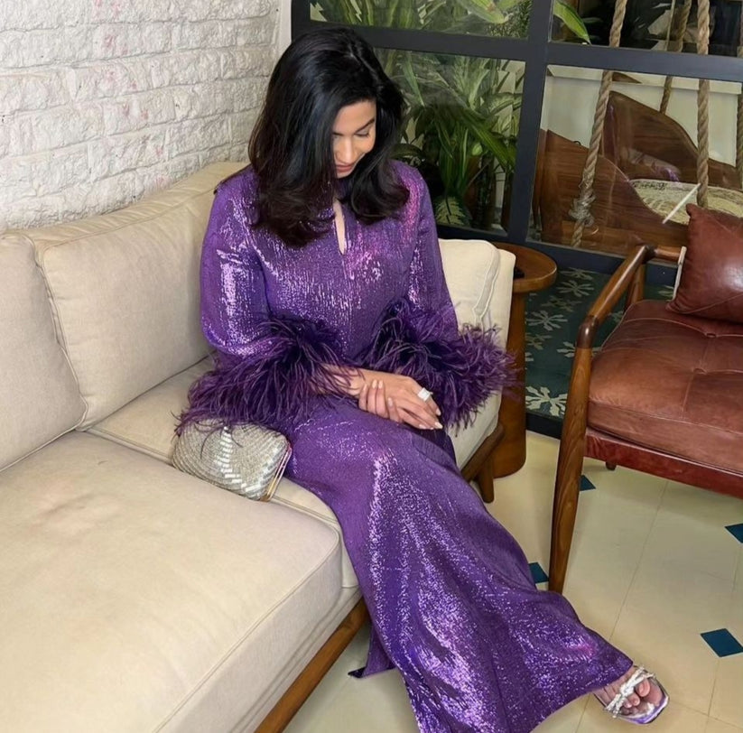 CY Shaheen Bhatt In Silver Cleopatra Clutch By A Clutch Story