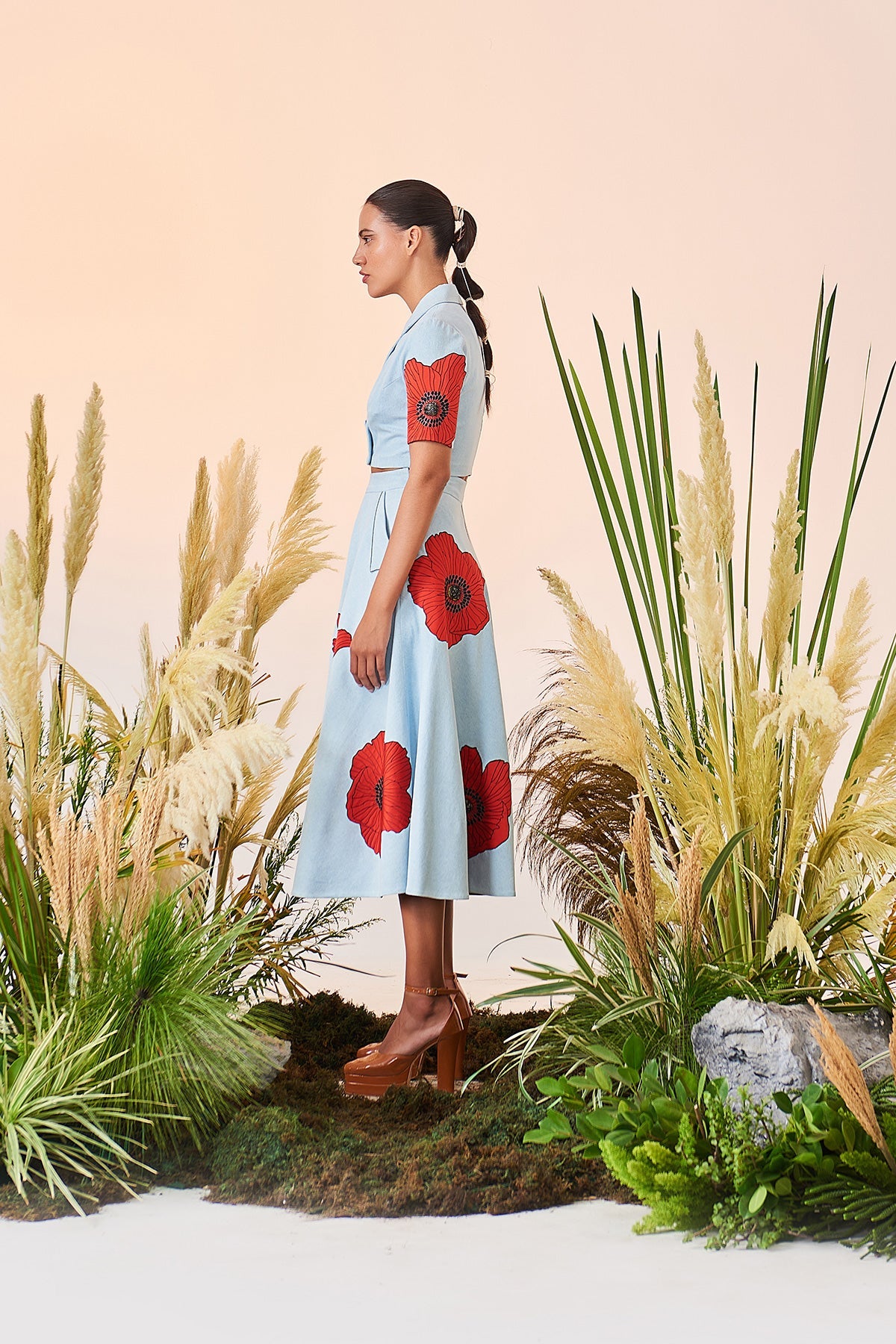 Circular Skirt Of (Poppy Double Breast Top)