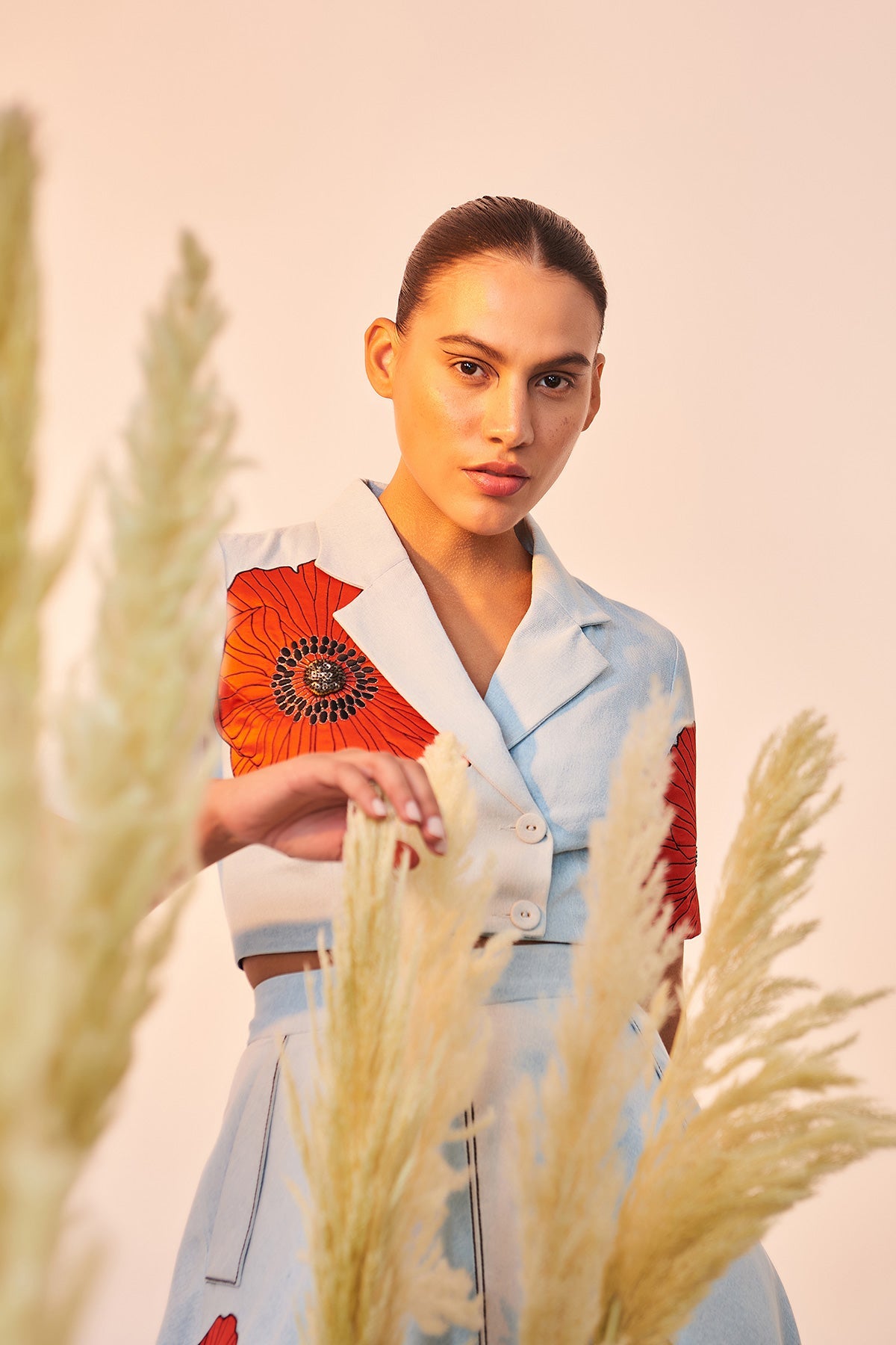 Poppy Double Breast Top And Circular Skirt